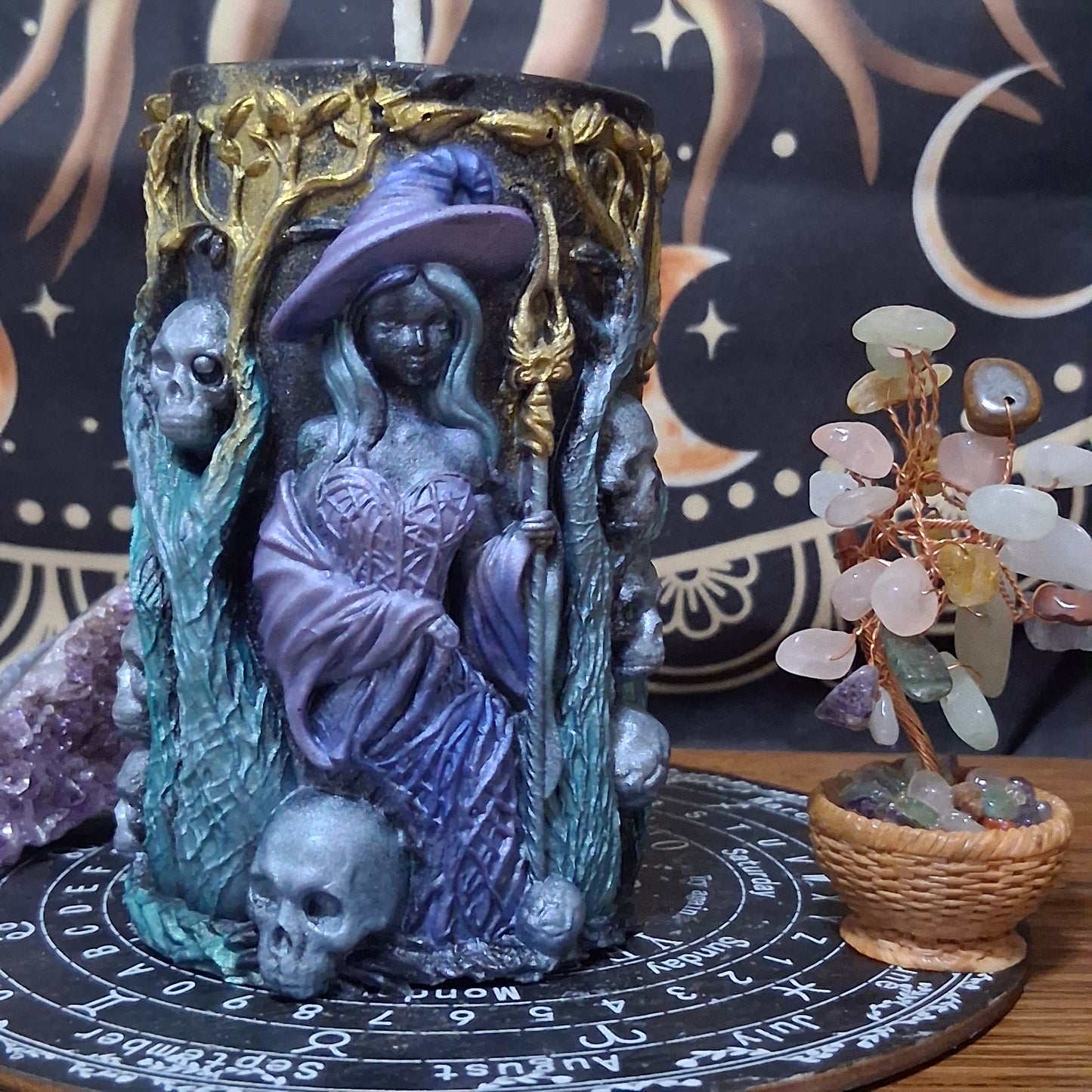 Aphrodite's Cove Witch Pillar Ritual Candle