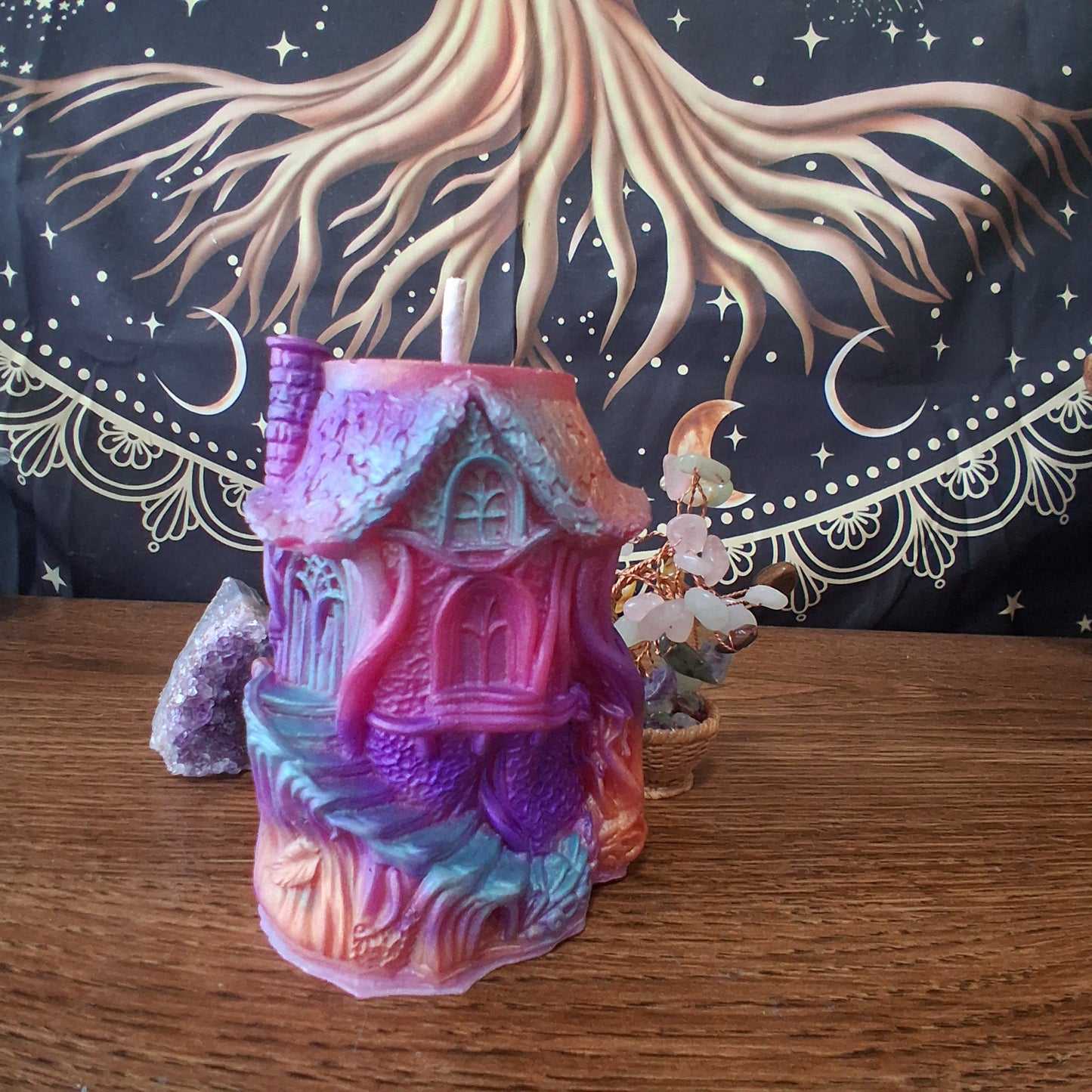 Rainbow Fae's Hidaway Treehouse Candle