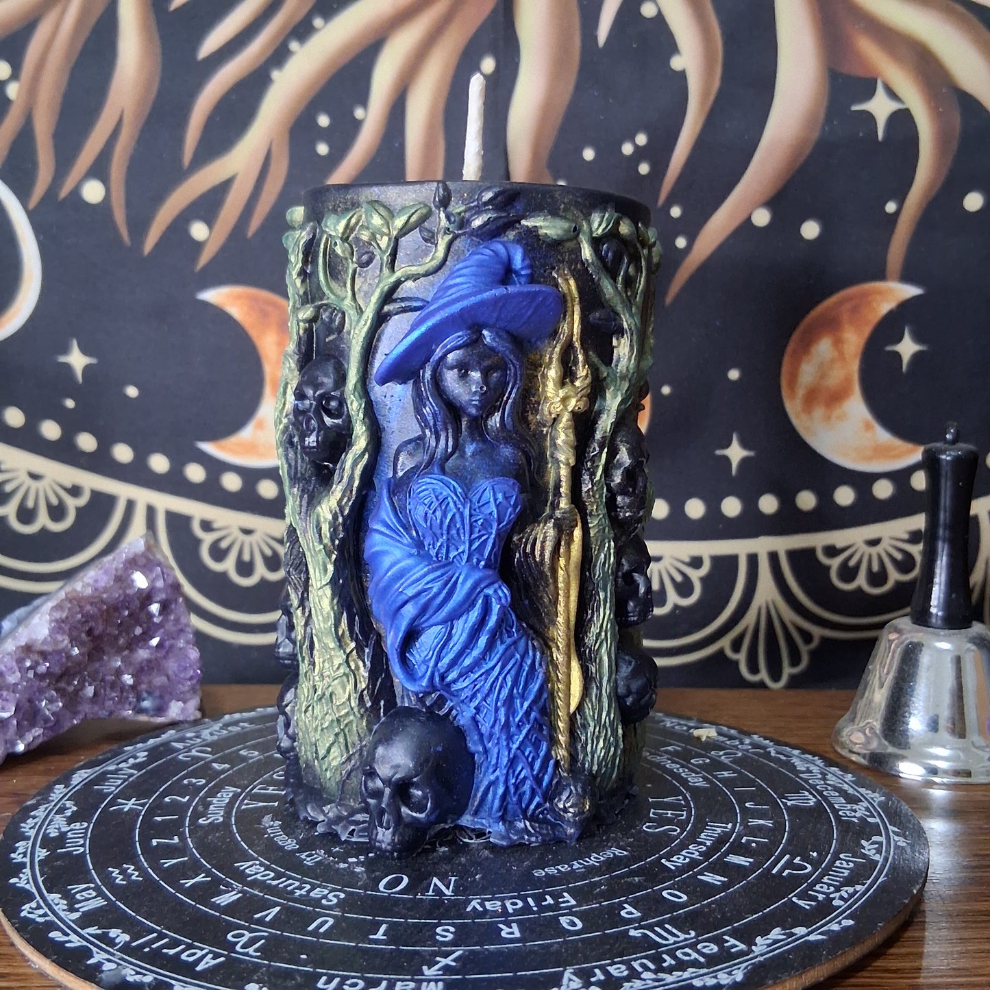 Artemis Goddess of the Hunt Ritual Witch Pillar Candle