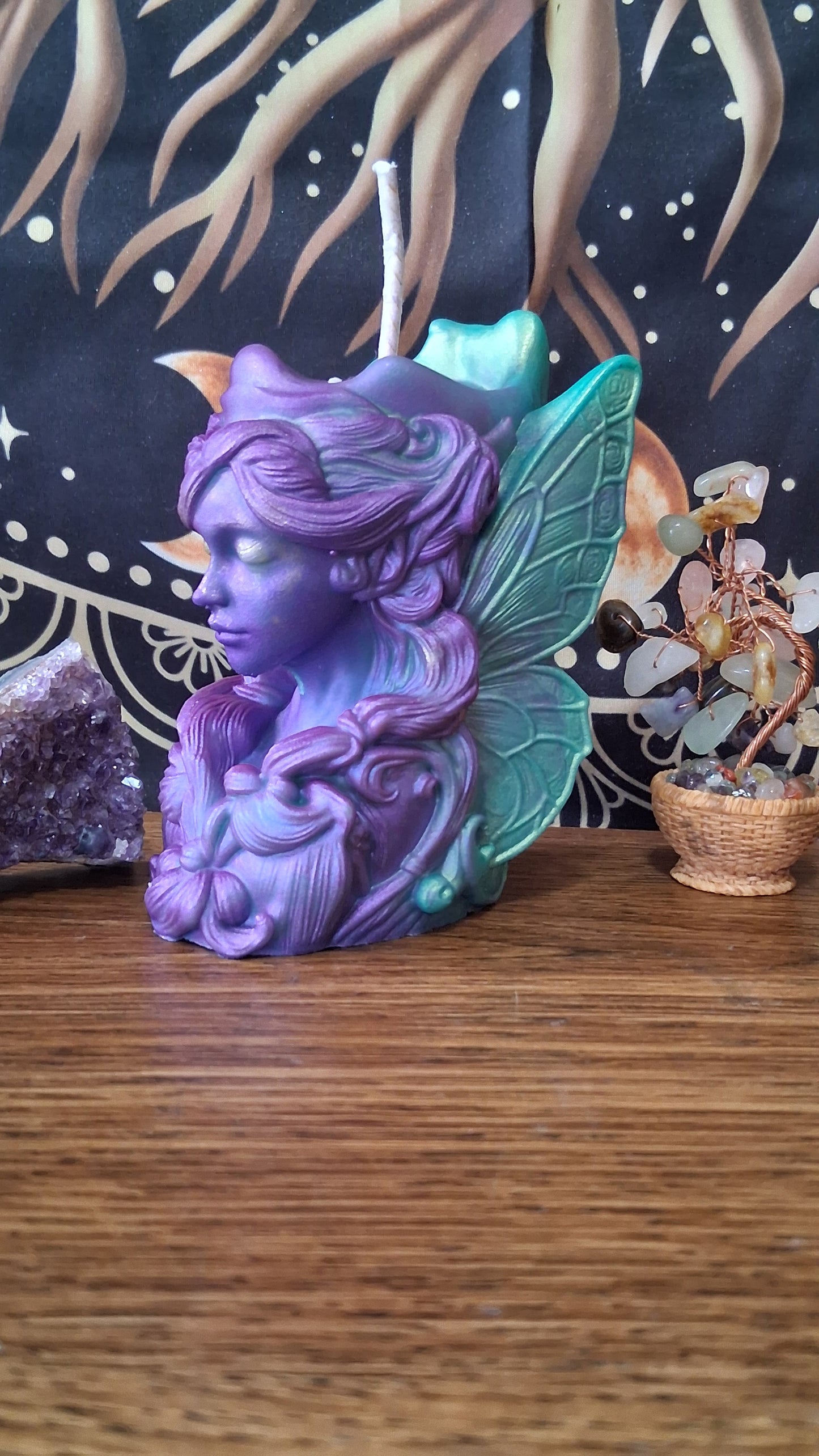 Moonbeam Fairy Pillar Candle