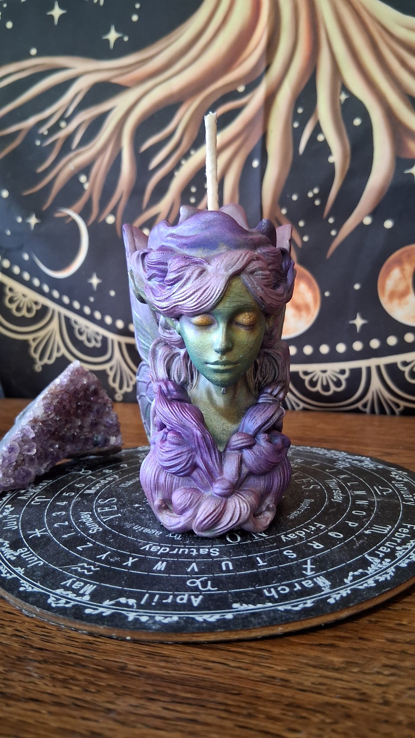 Absinthe Fairy Pillar Candle