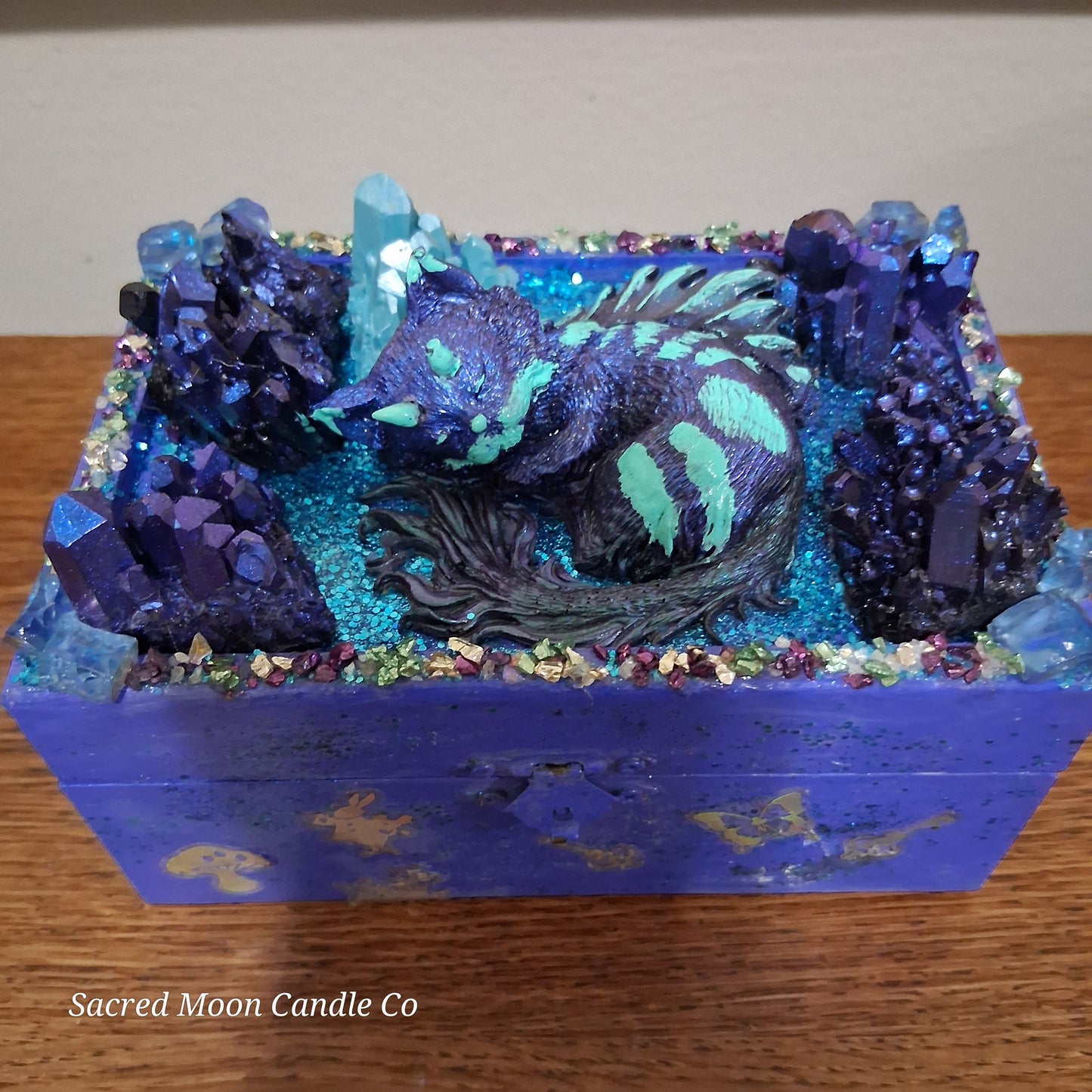 Blue Cat Dragon Apothecary Box