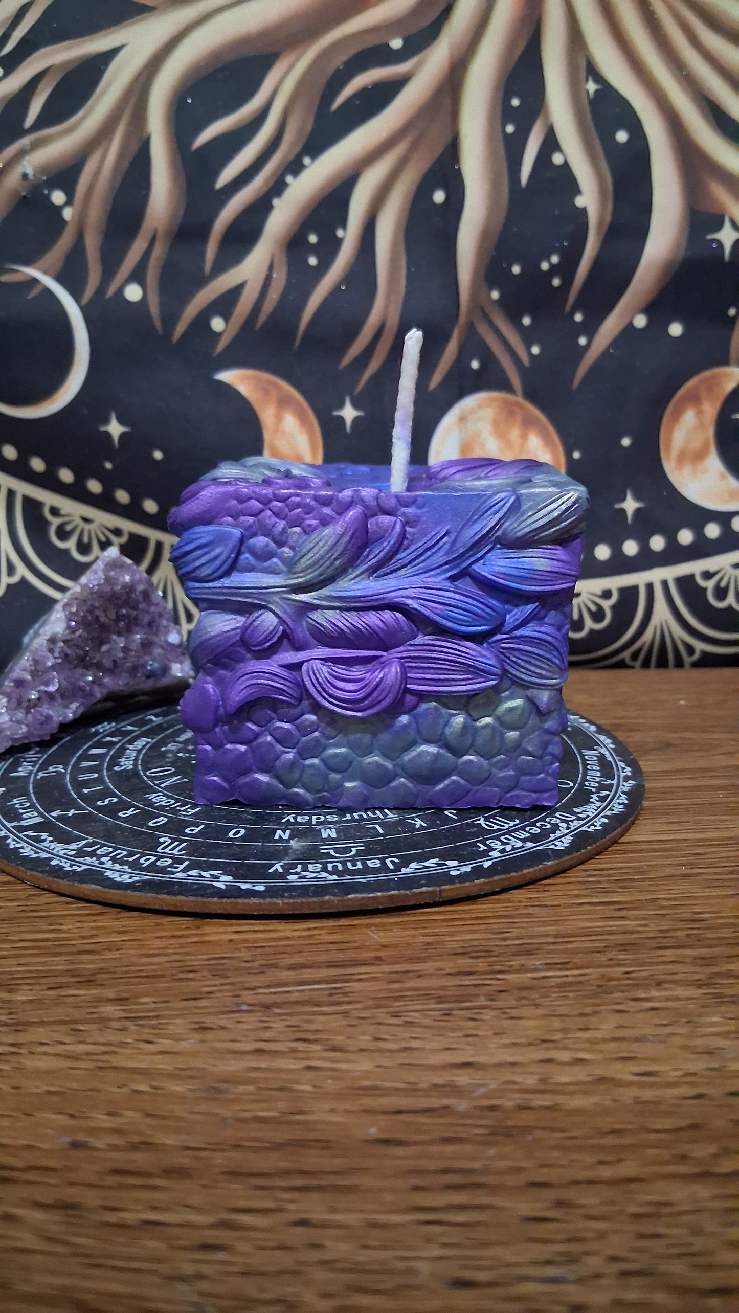 Saffron Dragon's Gaze Elixir Pillar Candle