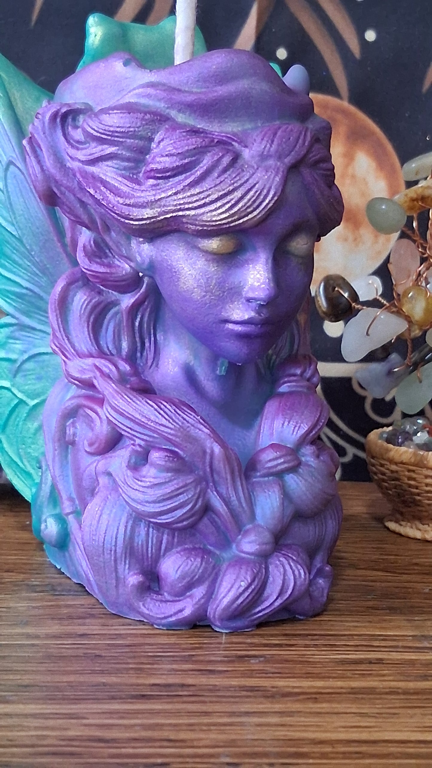 Moonbeam Fairy Pillar Candle