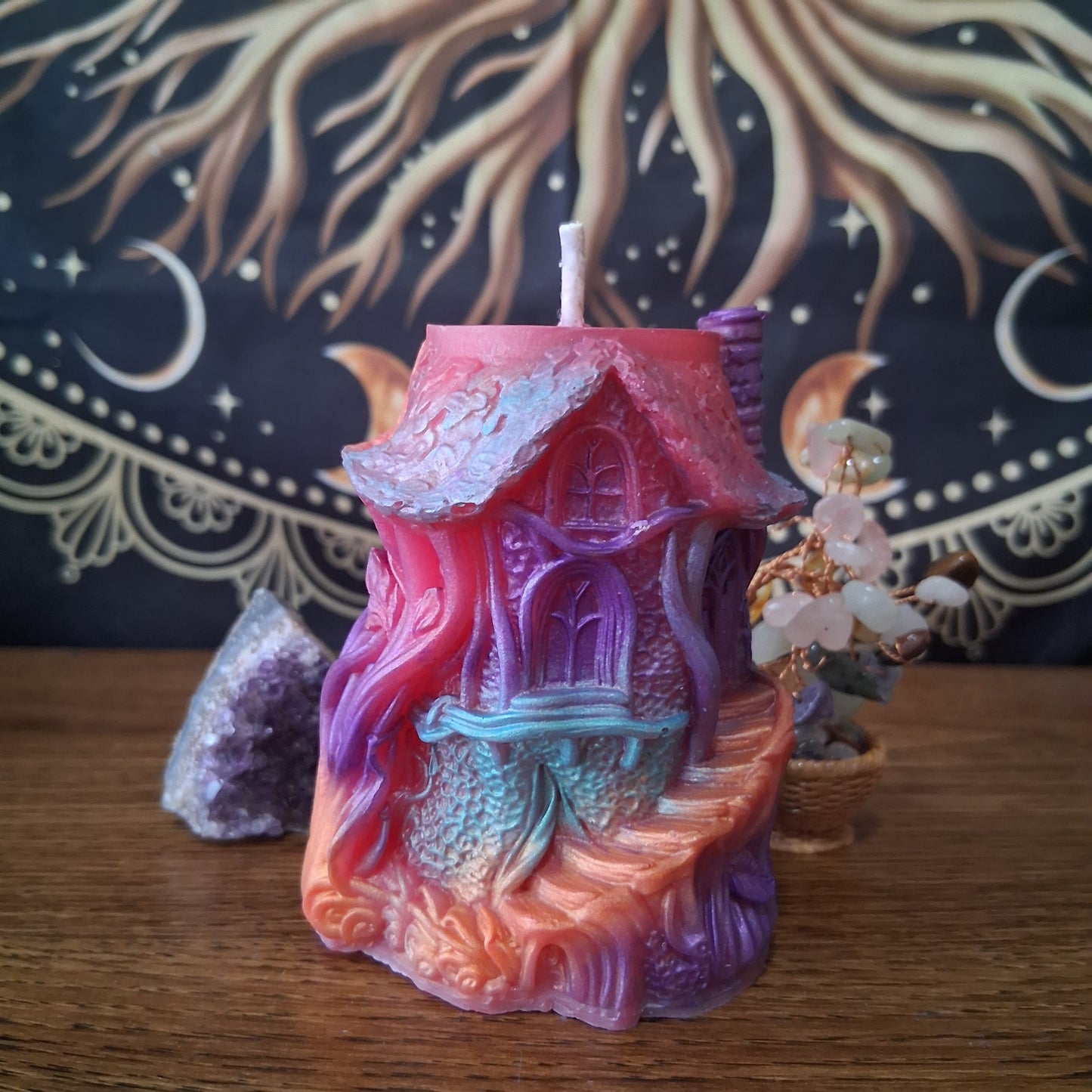 Rainbow Fae's Hidaway Treehouse Candle