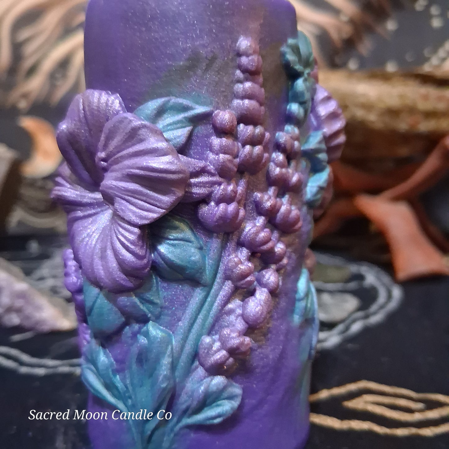 Hibiscus Goddess Ritual Pillar Candle