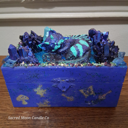 Blue Cat Dragon Apothecary Box