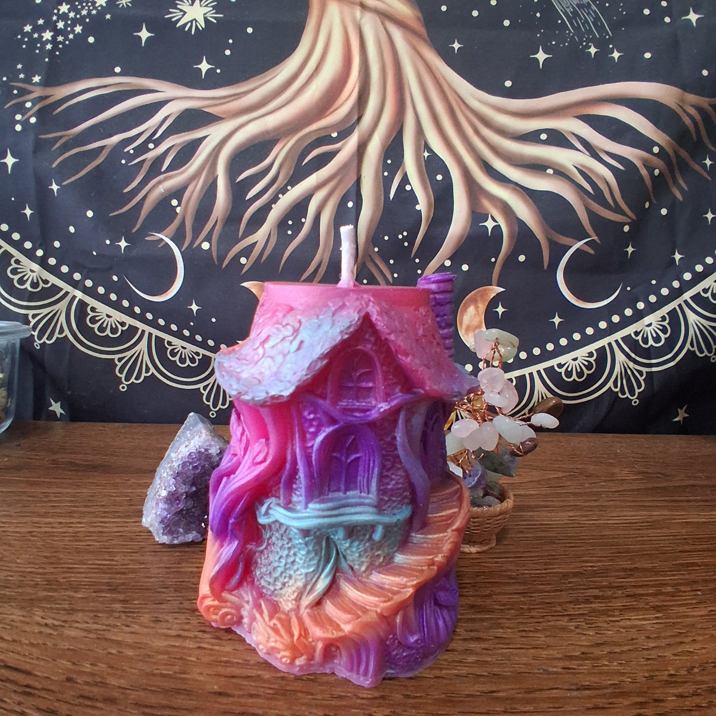 Rainbow Fae's Hidaway Treehouse Candle