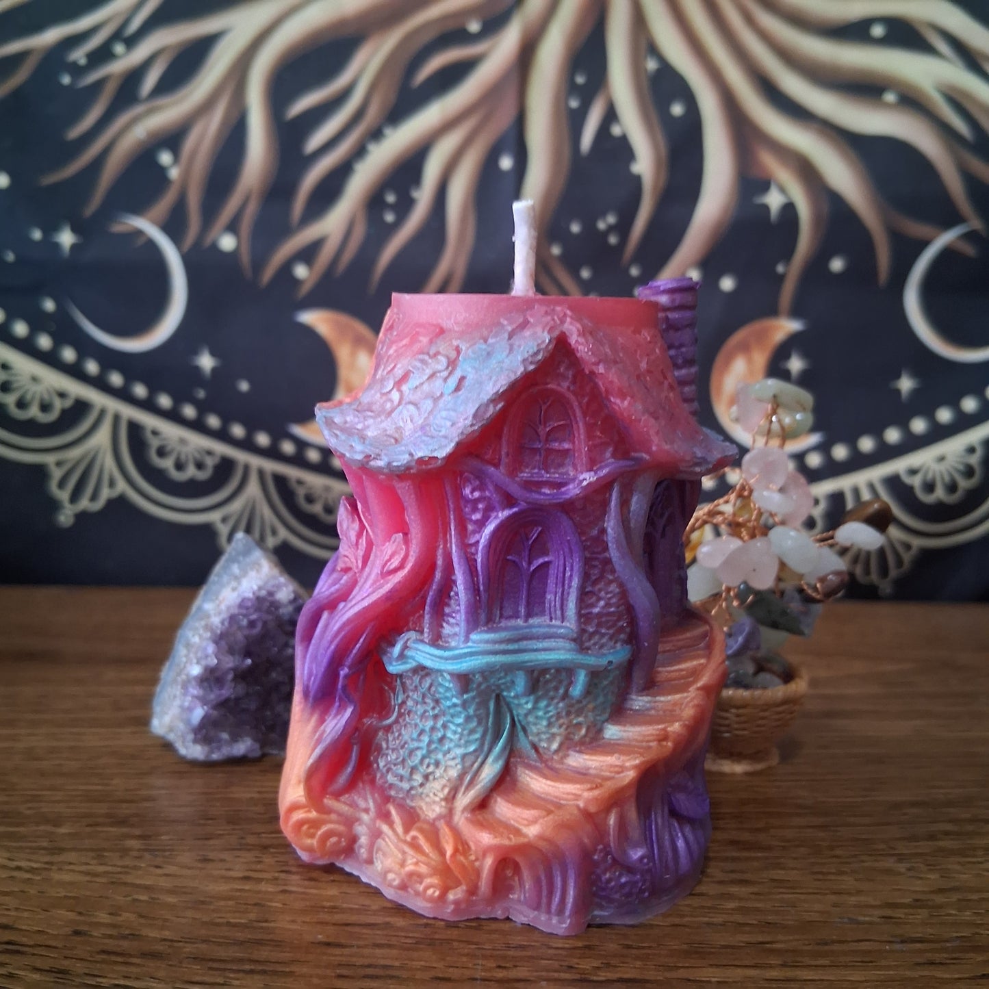 Rainbow Fae's Hidaway Treehouse Candle