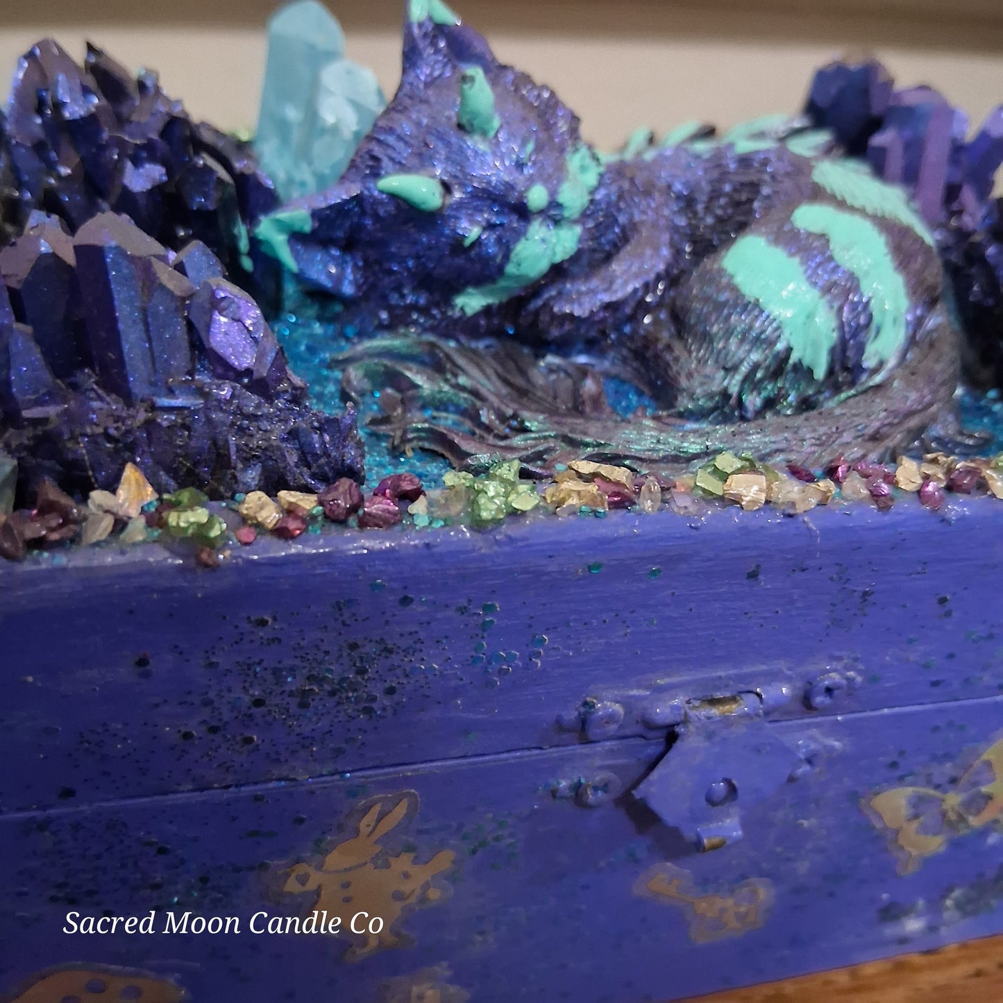 Blue Cat Dragon Apothecary Box