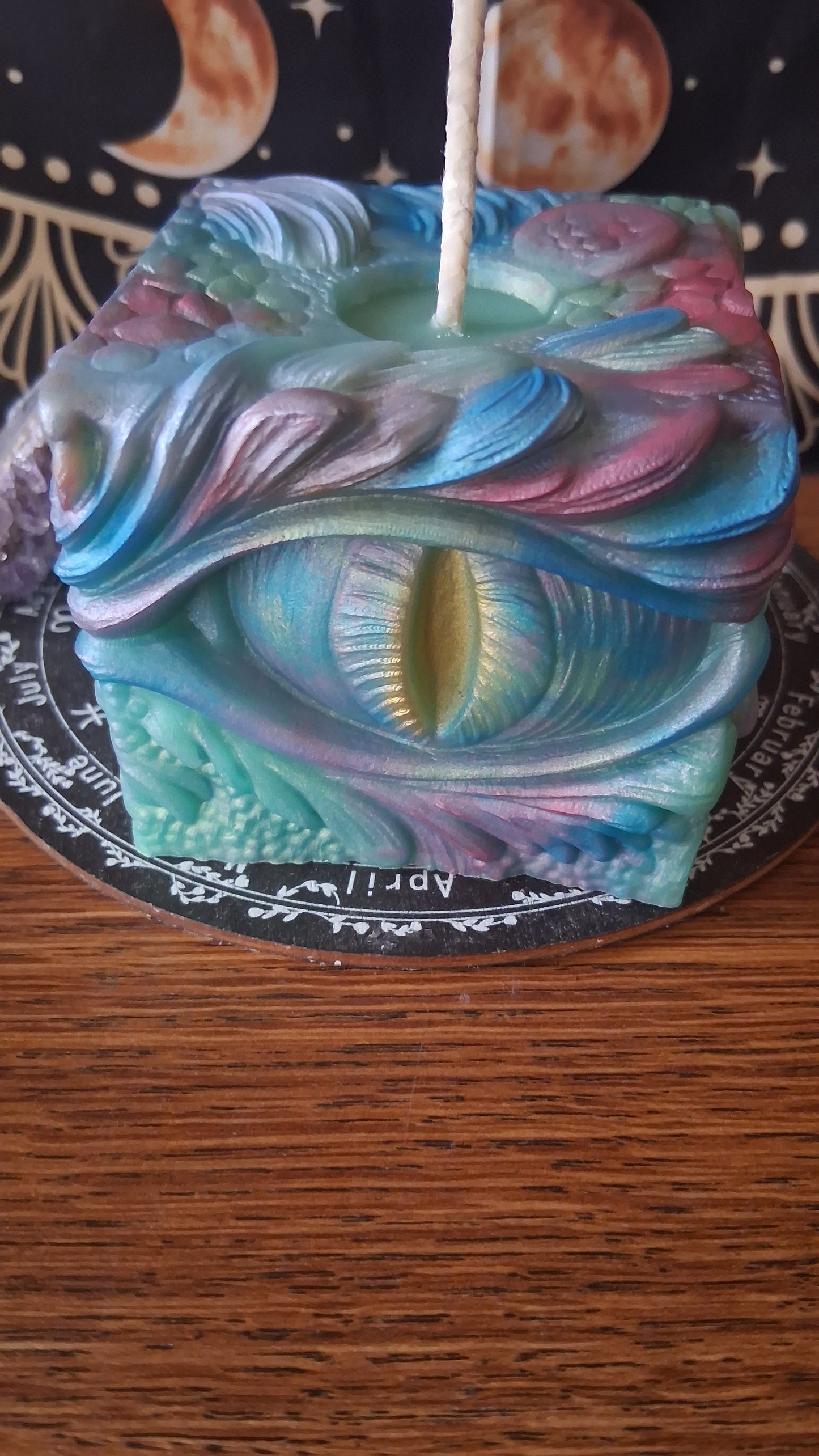 Rainbow Dragon's Gaze Elixir Pillar Candle