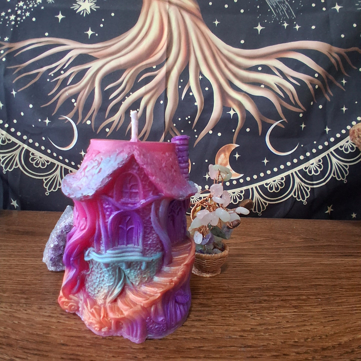 Rainbow Fae's Hidaway Treehouse Candle