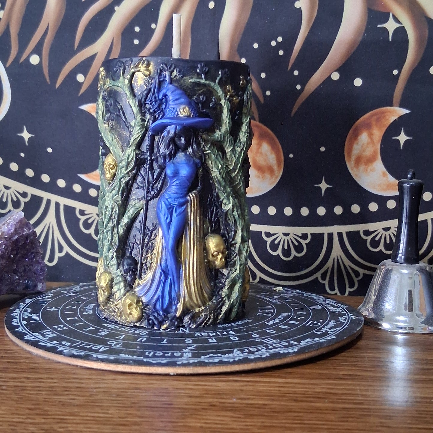 Artemis Goddess of the Hunt Ritual Witch Pillar Candle