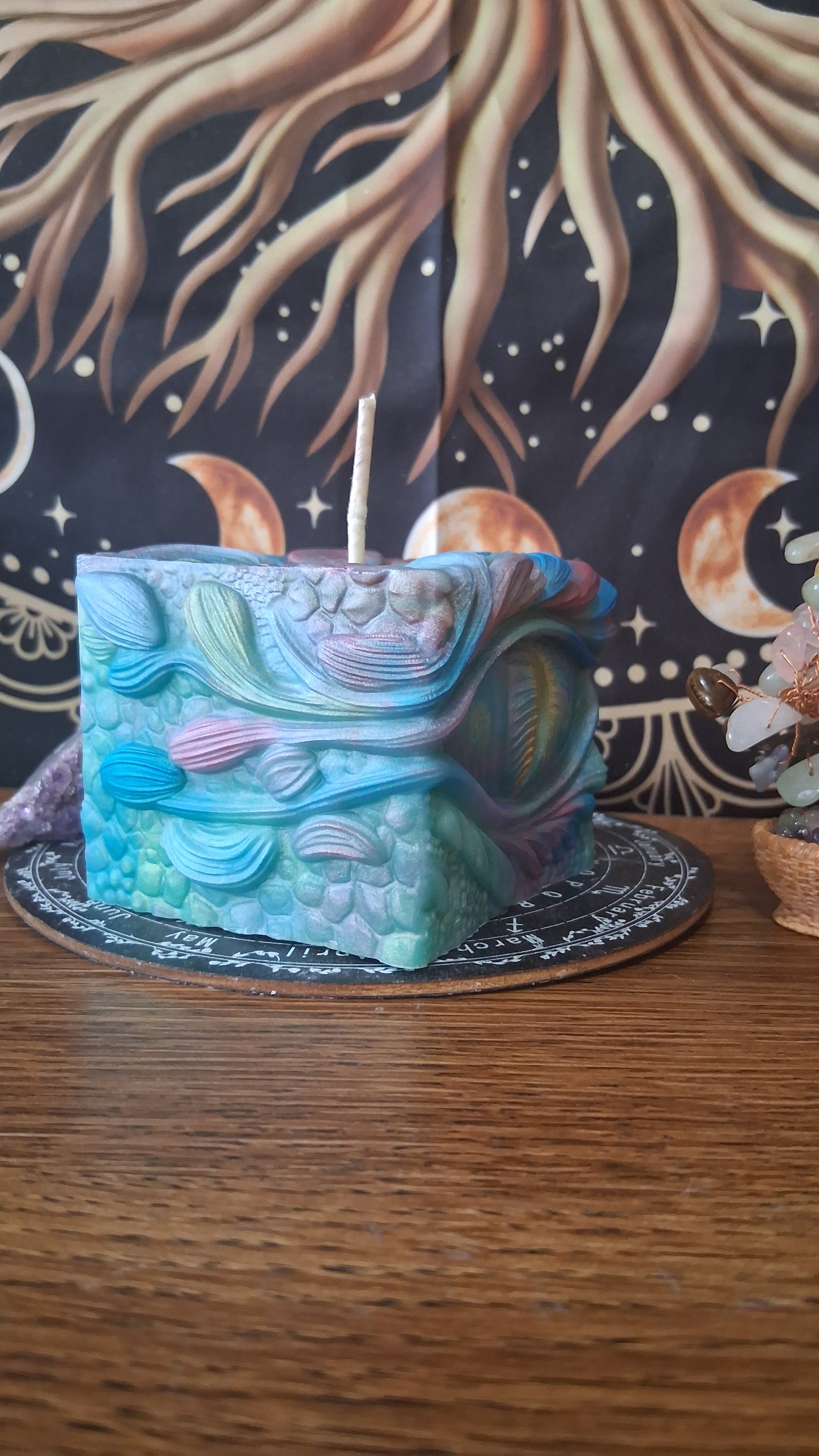 Rainbow Dragon's Gaze Elixir Pillar Candle
