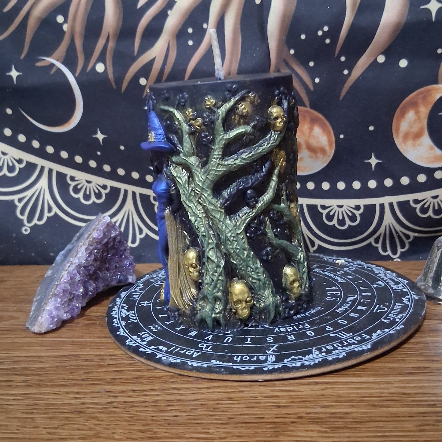Artemis Goddess of the Hunt Ritual Witch Pillar Candle