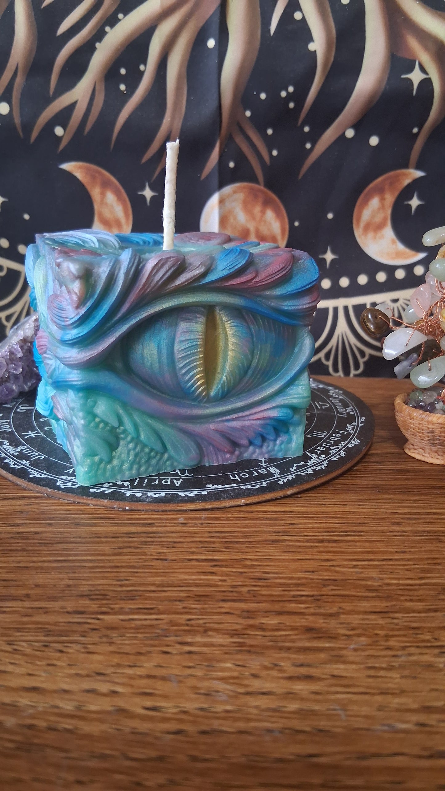 Rainbow Dragon's Gaze Elixir Pillar Candle