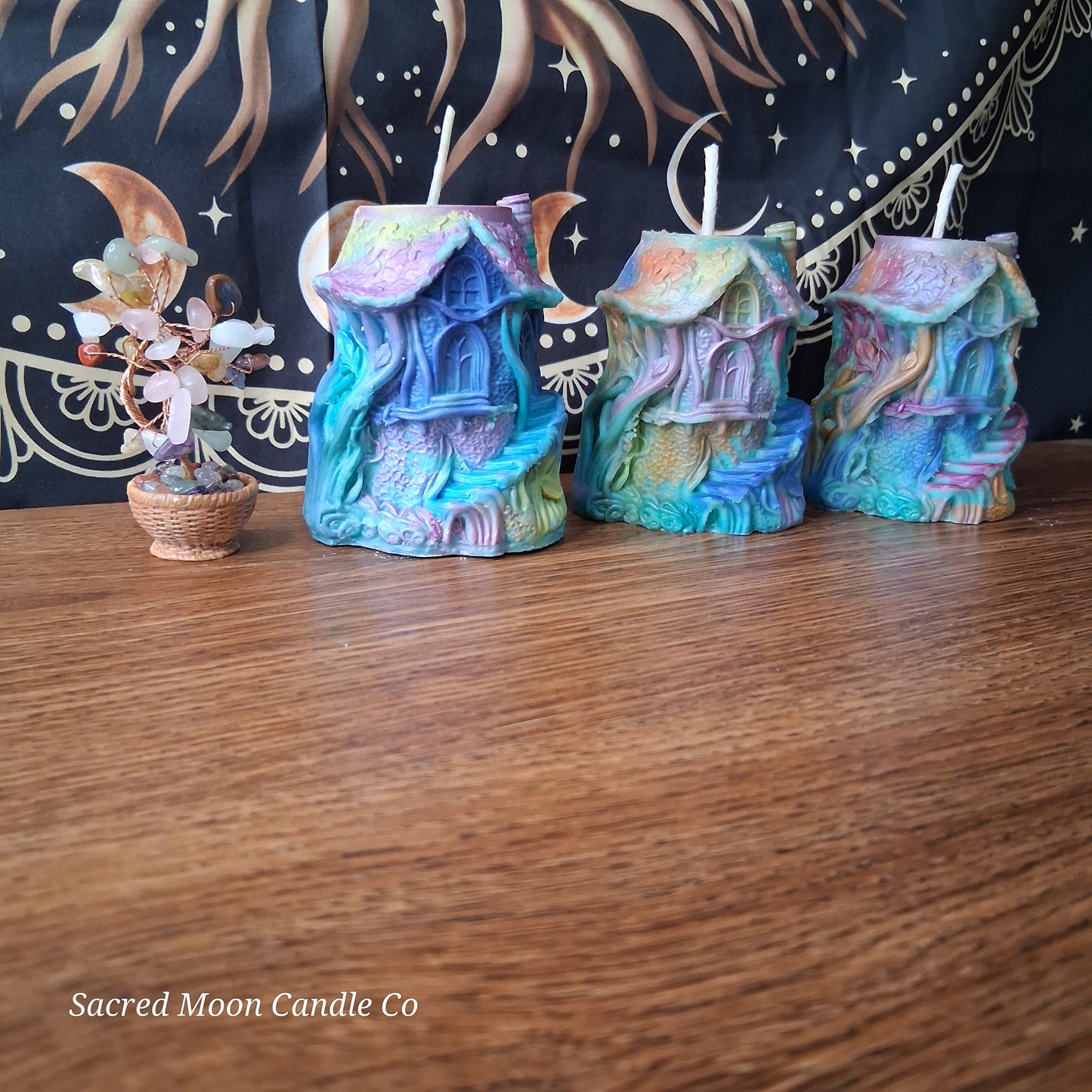 Rainbow Sherbert Sweet Blossom Scented Treehouse Candle