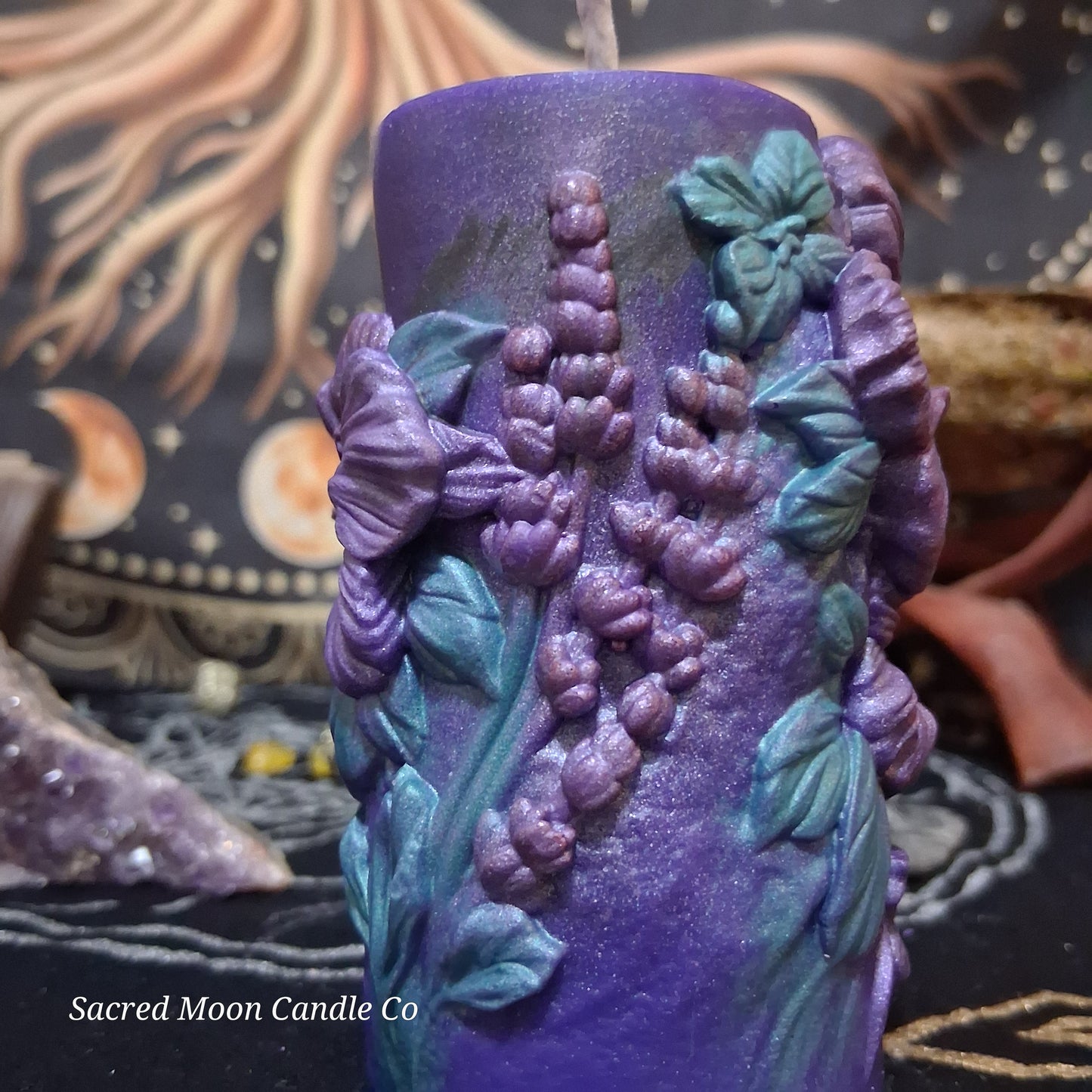 Hibiscus Goddess Ritual Pillar Candle