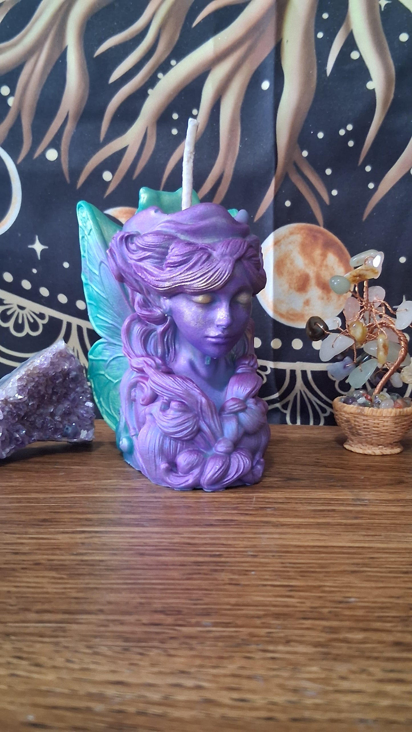 Moonbeam Fairy Pillar Candle