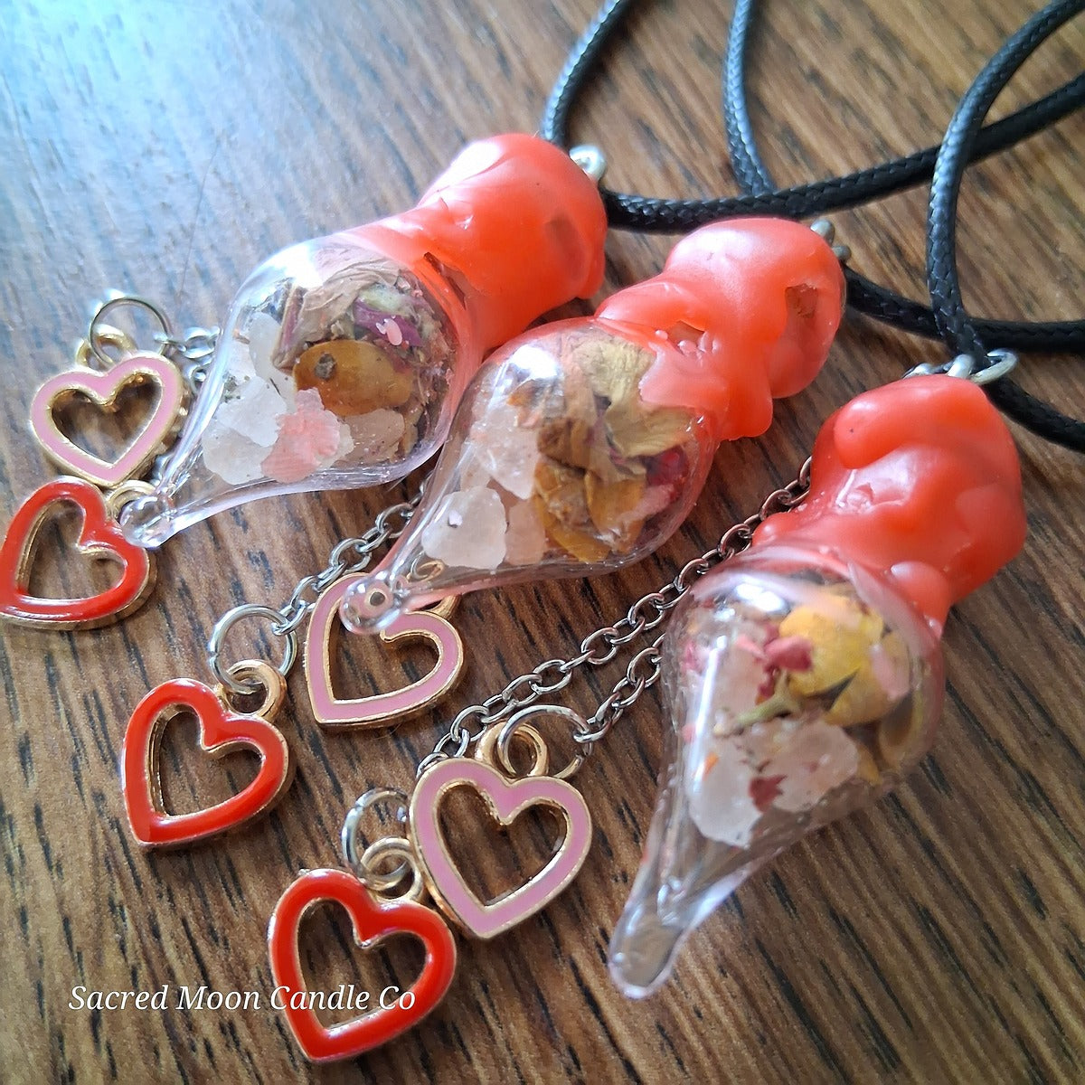 The Lovers Knott Spell Bottle Amulet Necklaces