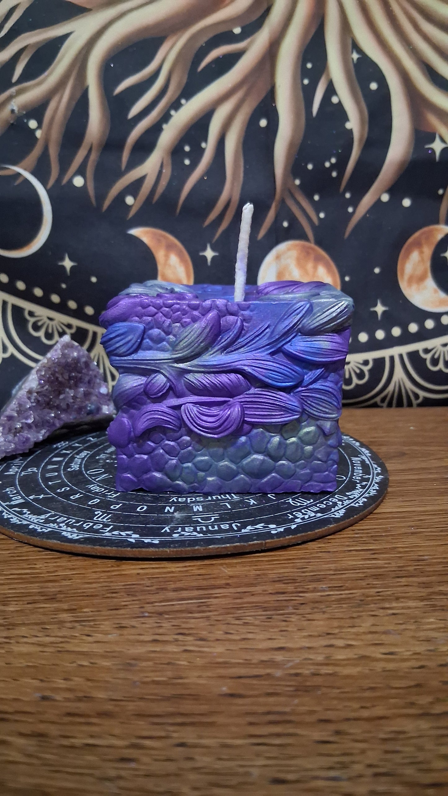 Saffron Dragon's Gaze Elixir Pillar Candle