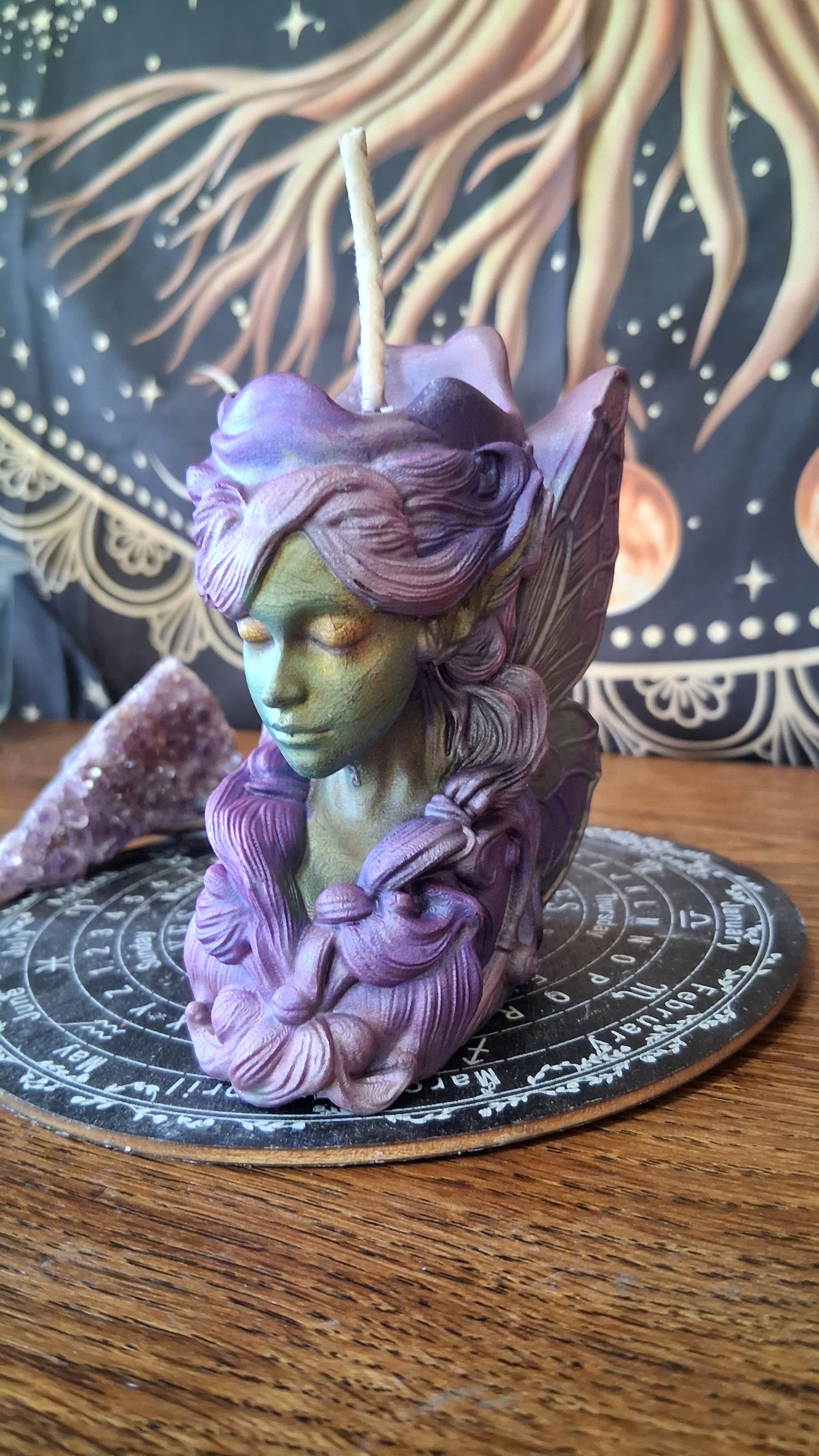 Absinthe Fairy Pillar Candle
