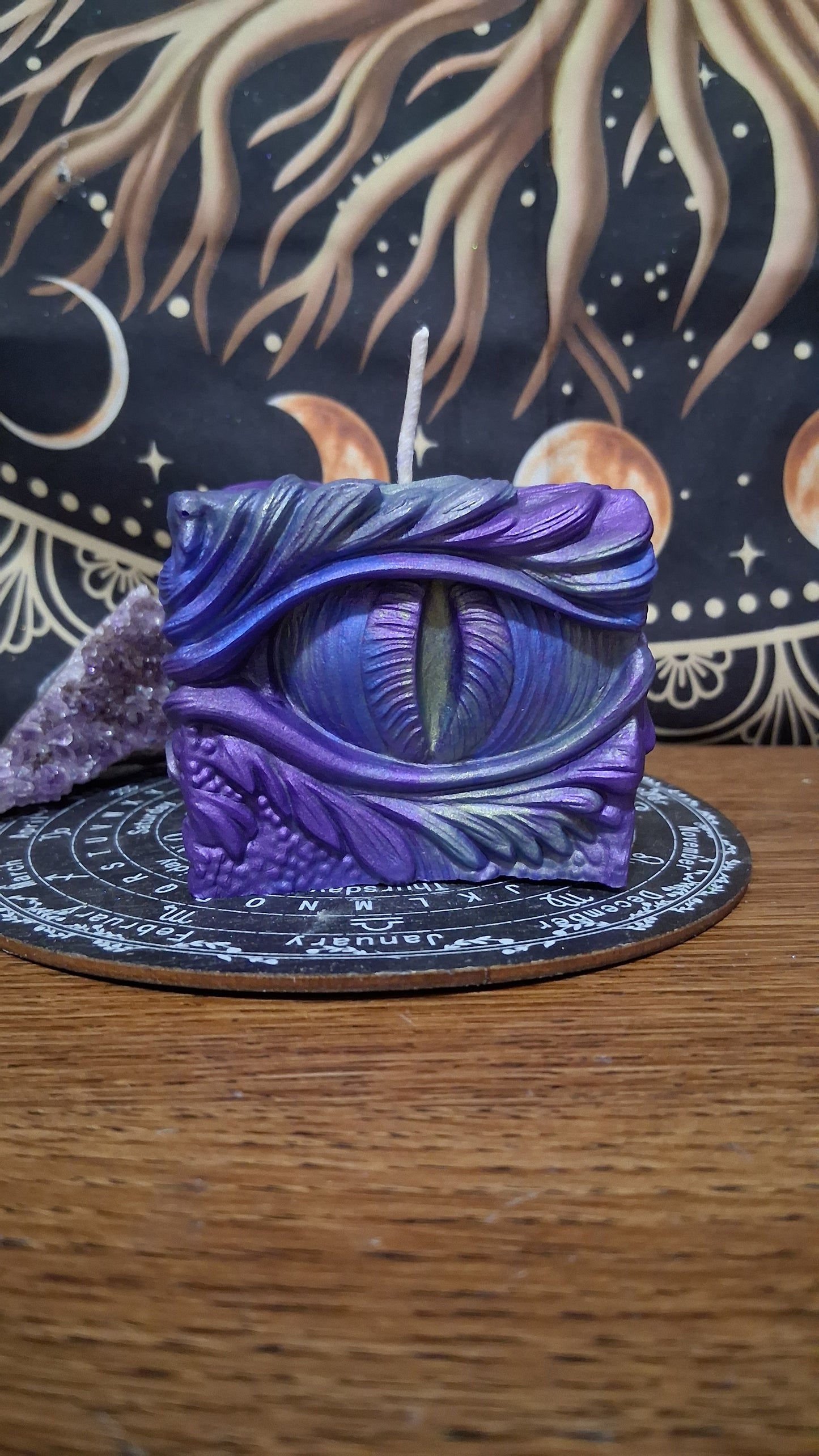 Saffron Dragon's Gaze Elixir Pillar Candle