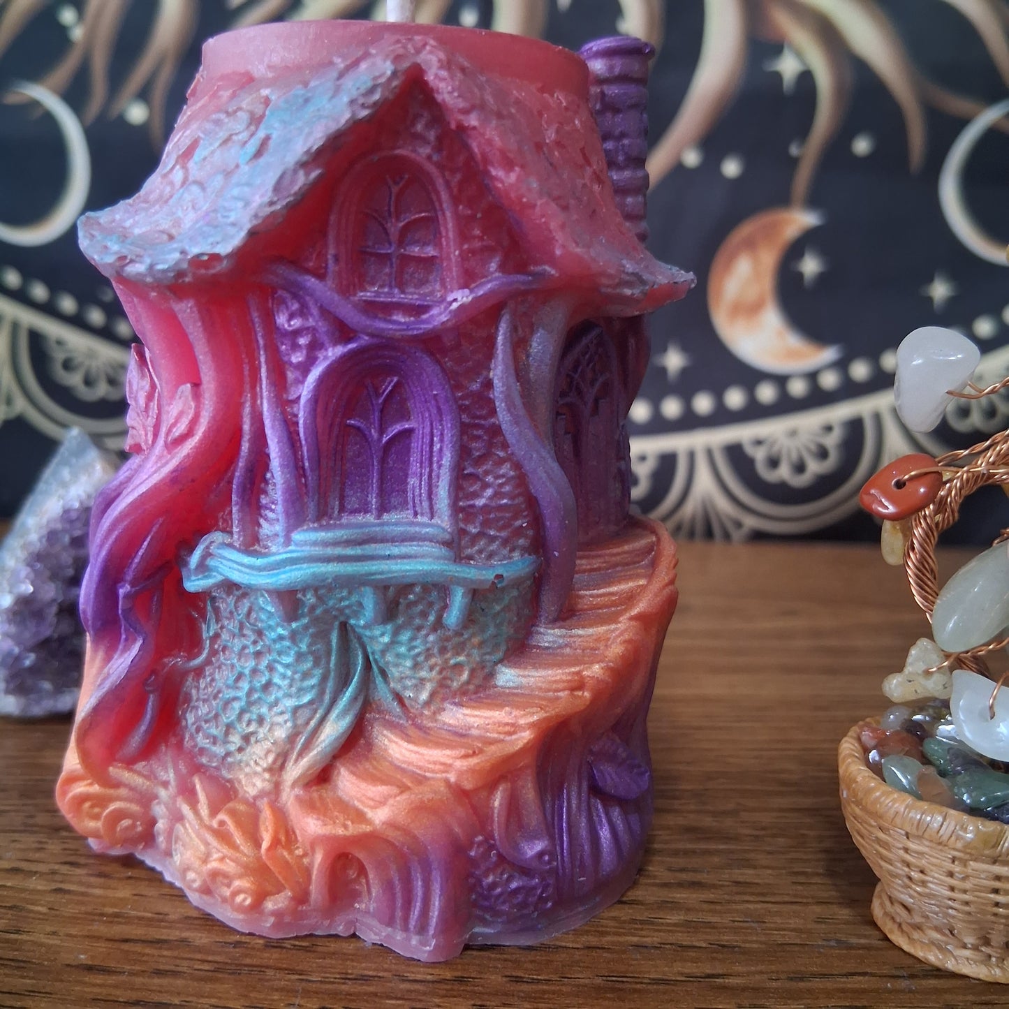 Rainbow Fae's Hidaway Treehouse Candle