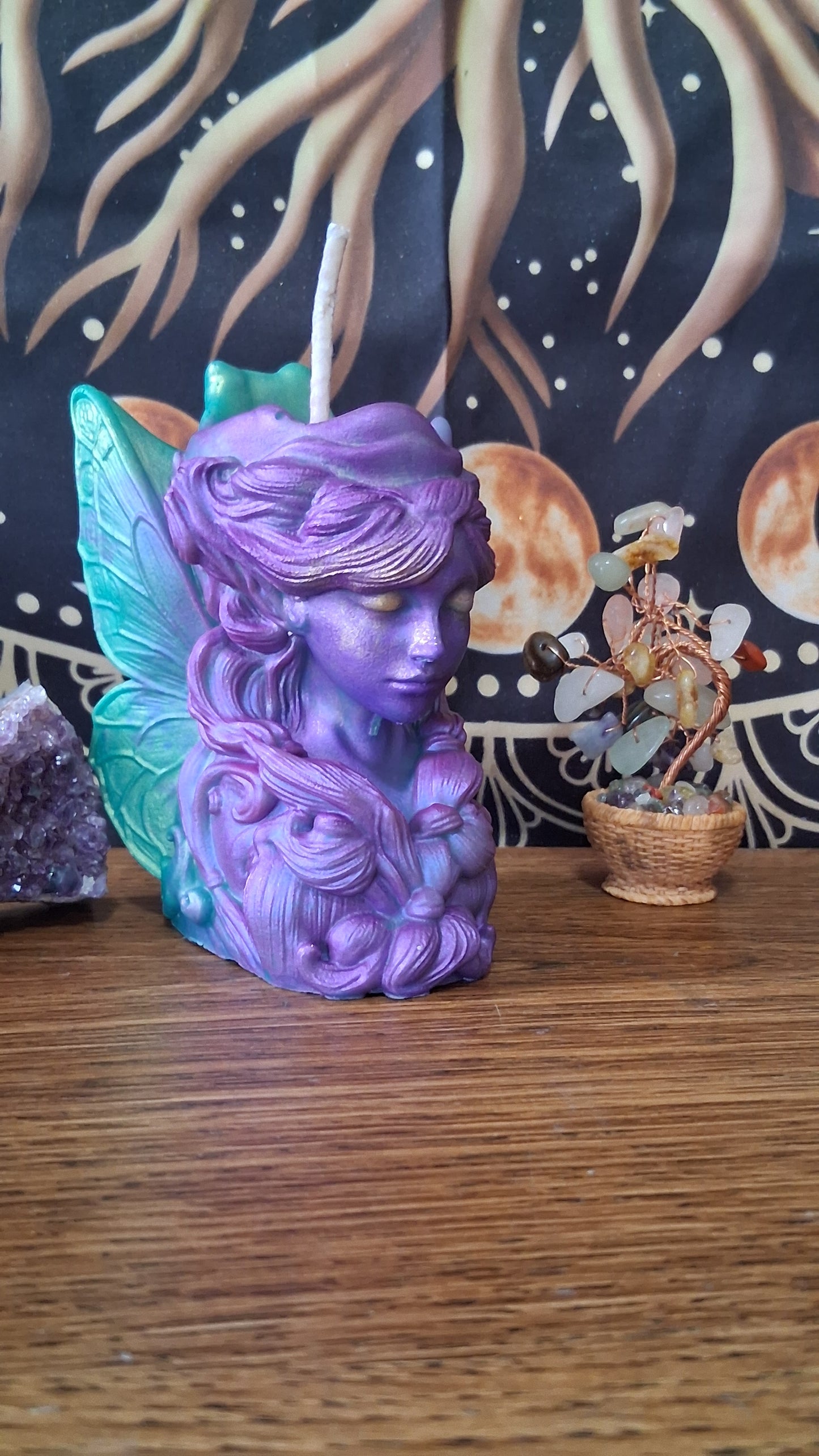Moonbeam Fairy Pillar Candle