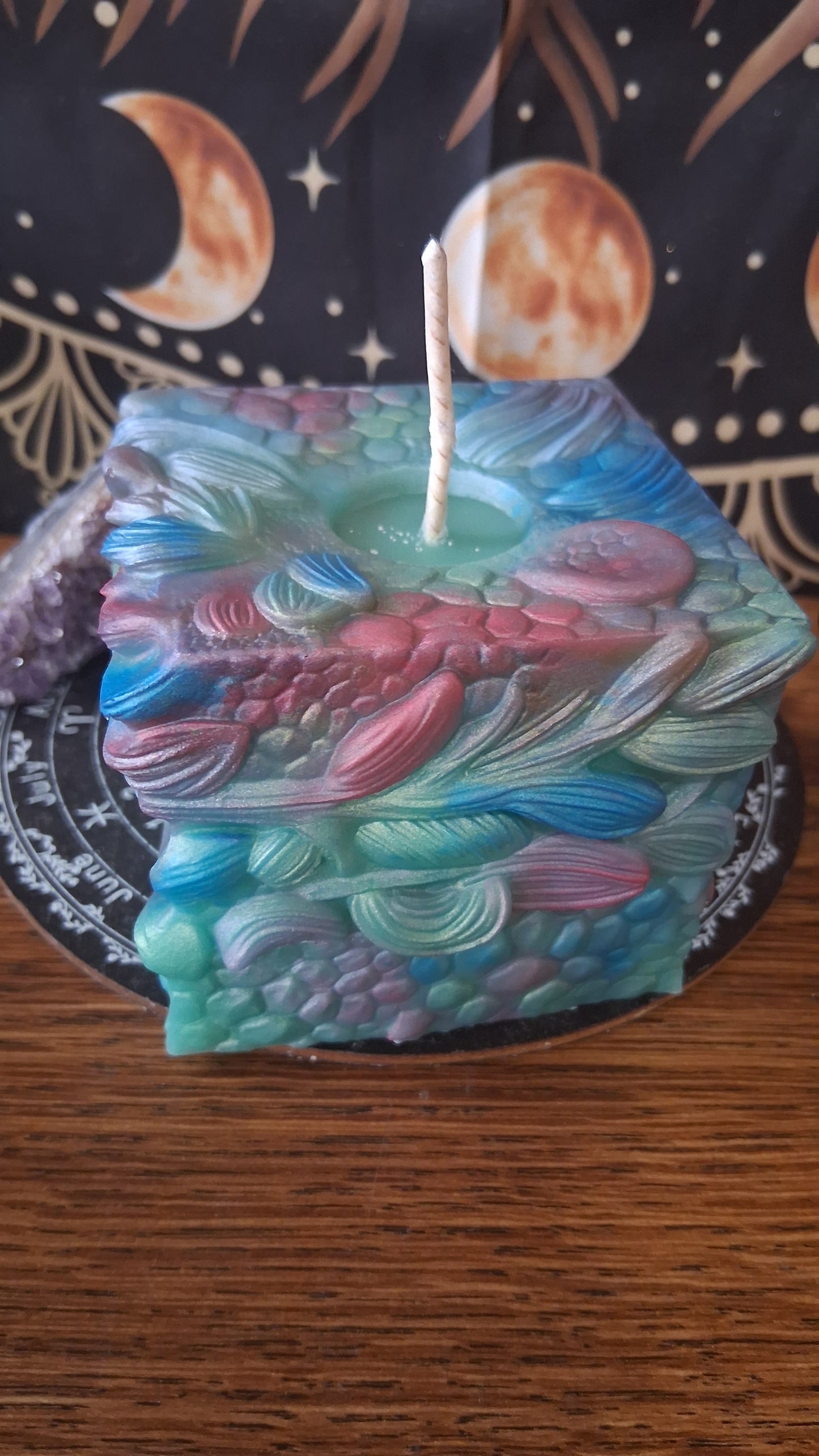 Rainbow Dragon's Gaze Elixir Pillar Candle