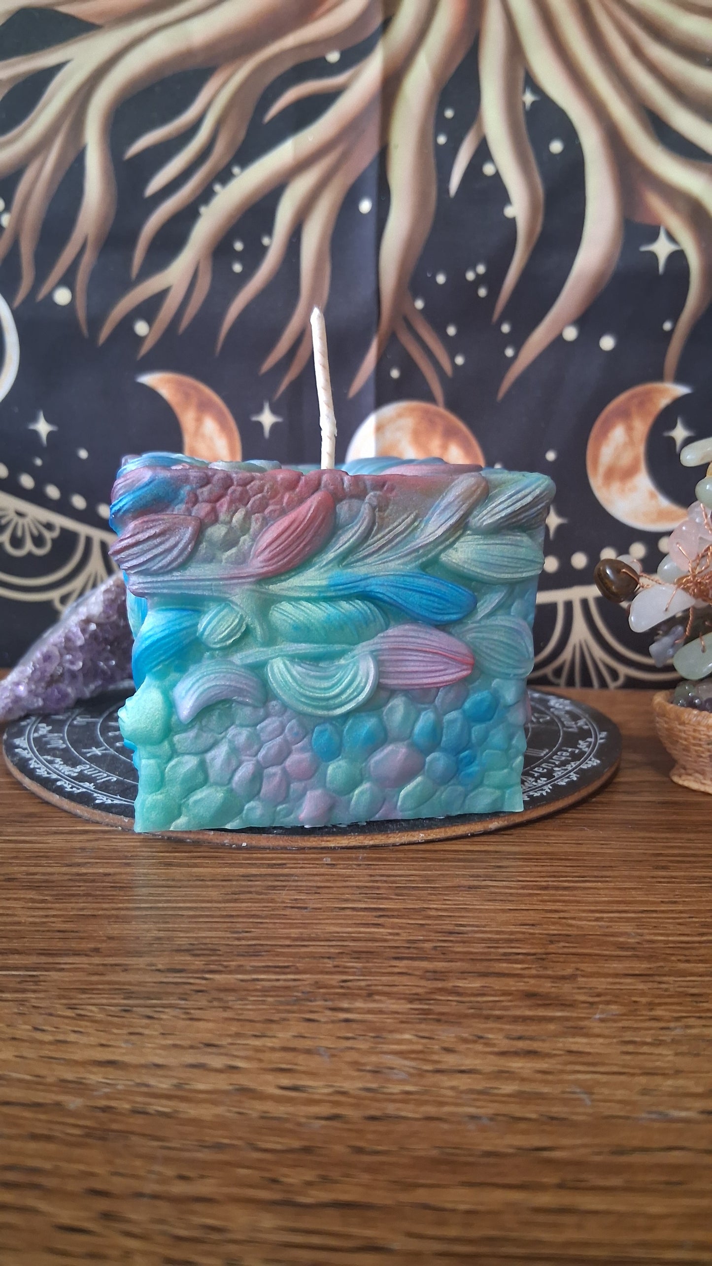 Rainbow Dragon's Gaze Elixir Pillar Candle