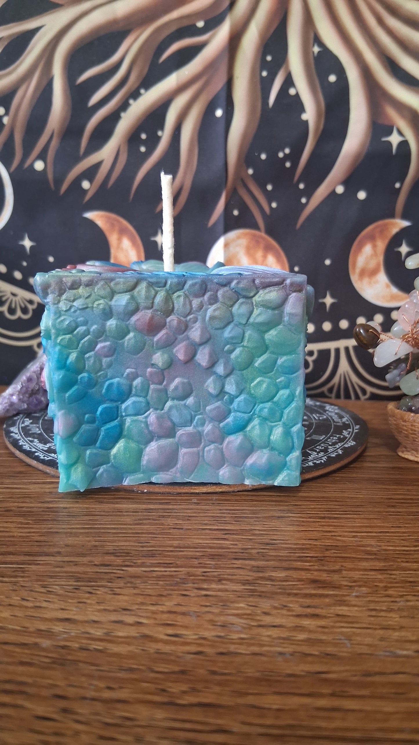 Rainbow Dragon's Gaze Elixir Pillar Candle