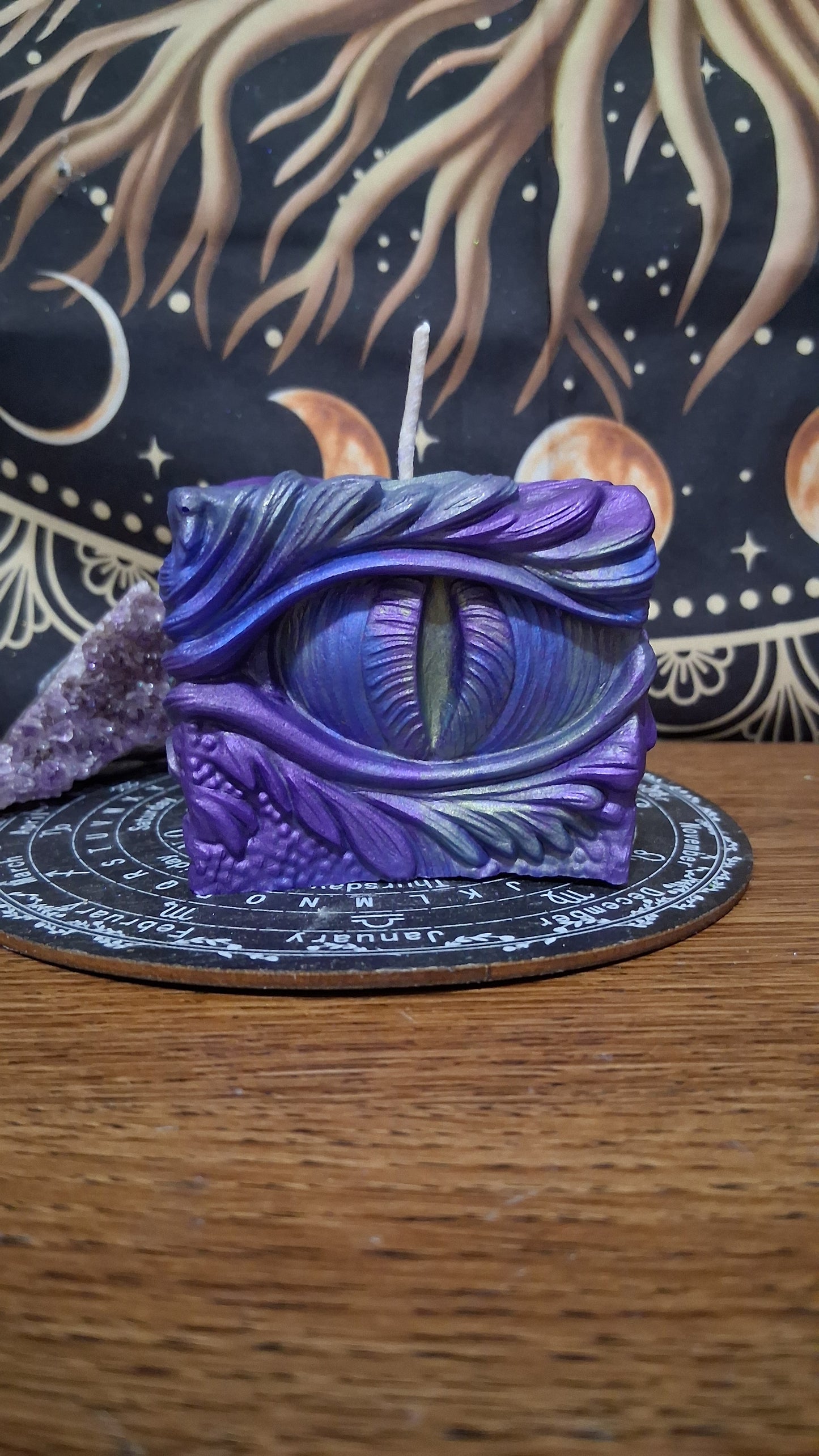 Saffron Dragon's Gaze Elixir Pillar Candle