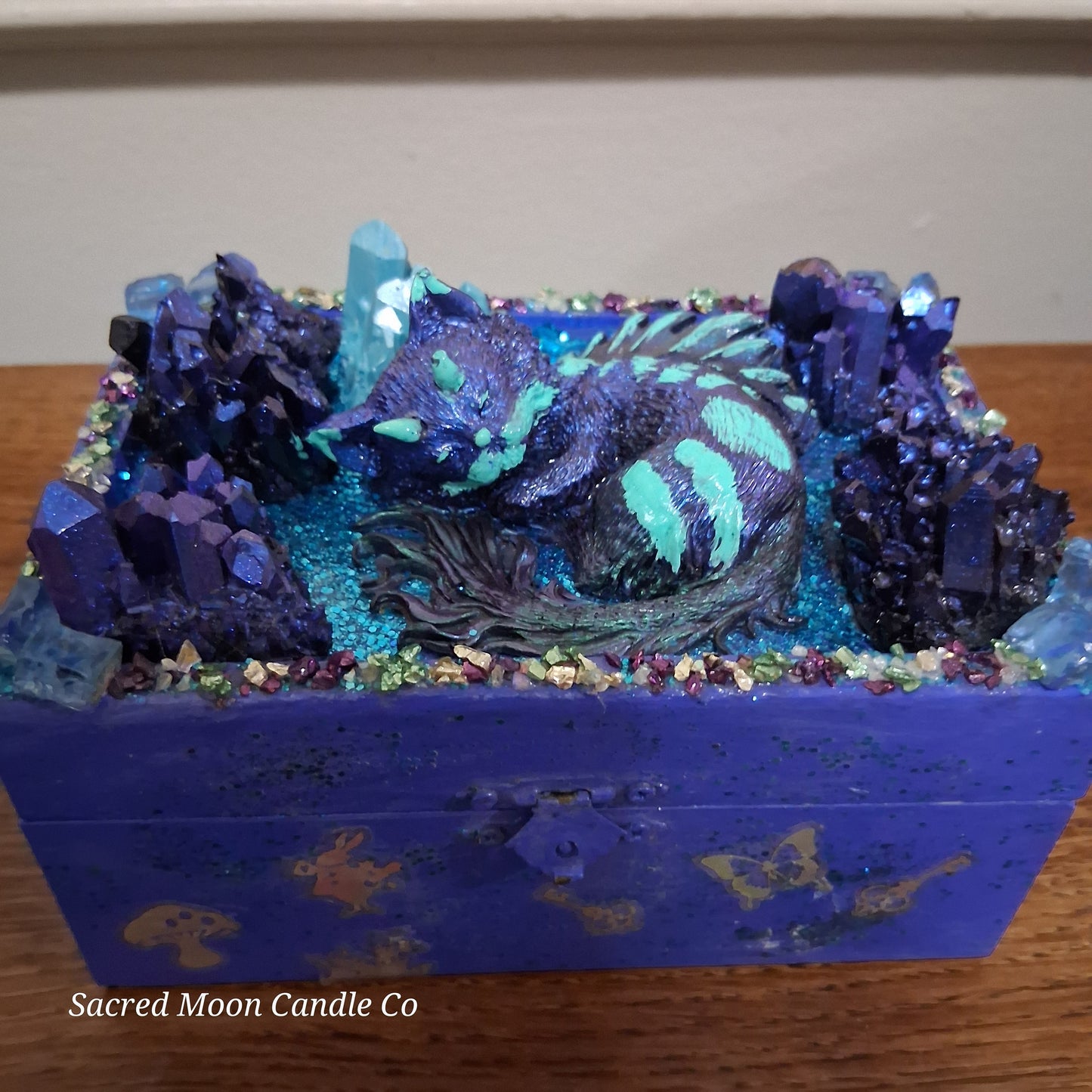 Blue Cat Dragon Apothecary Box