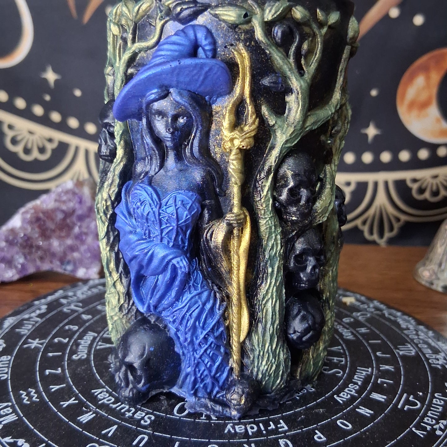 Artemis Goddess of the Hunt Ritual Witch Pillar Candle
