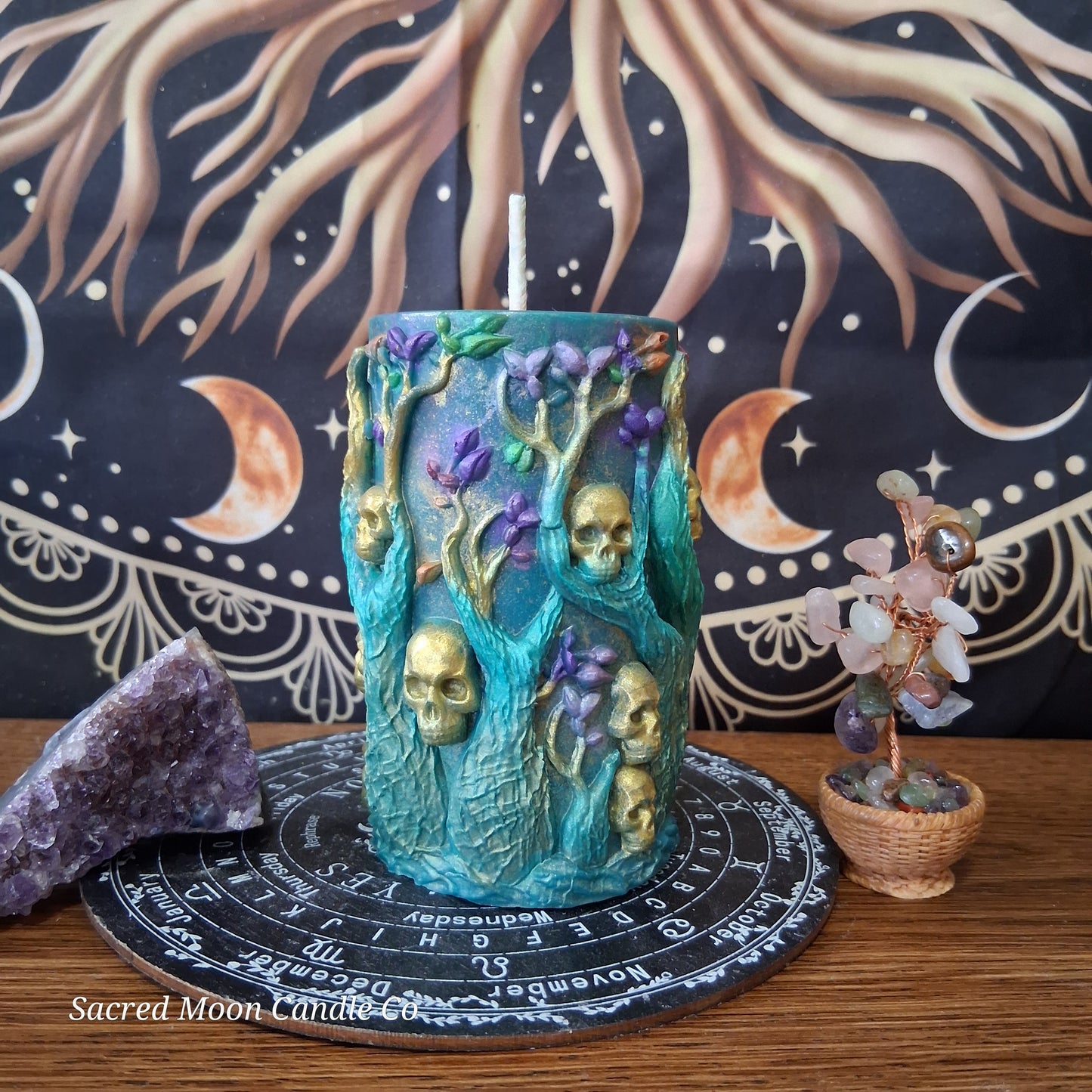 Amphitrite Goddess Witch Pillar Ritual Candle