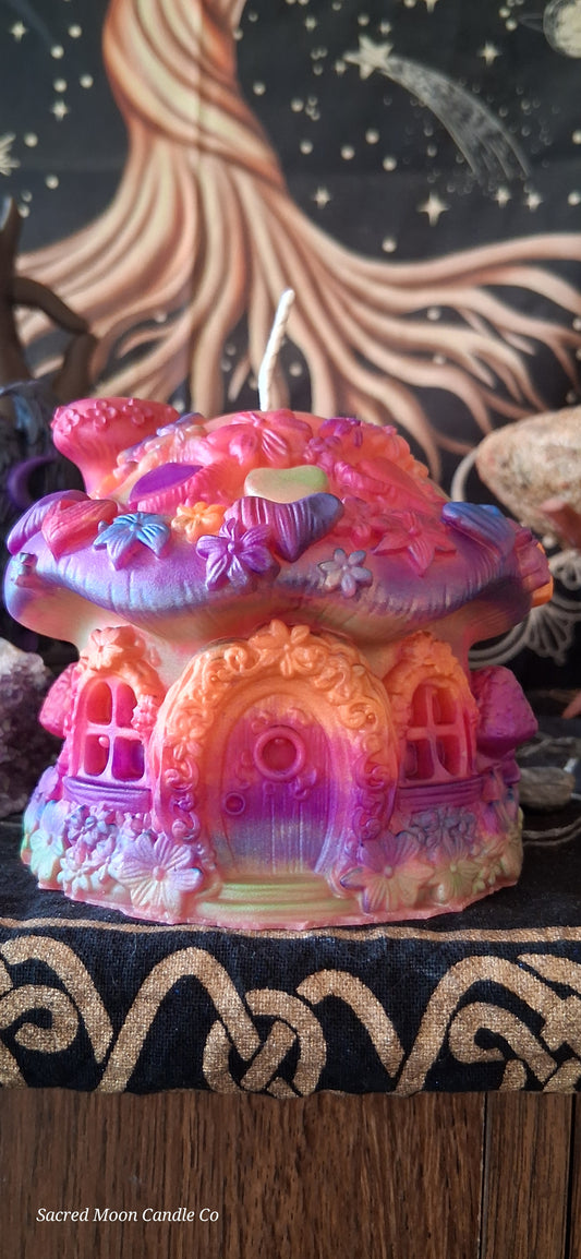 Rainbow Sweetheart Fairy Blossom Cottage Candle