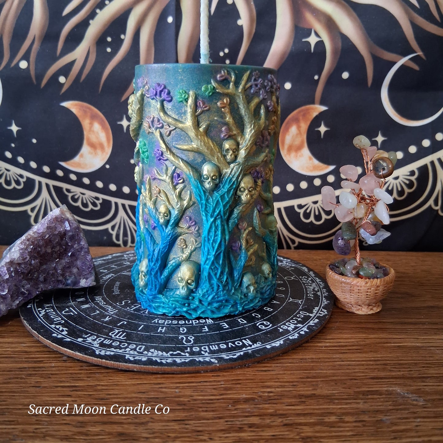 Amphitrite Goddess Witch Pillar Ritual Candle