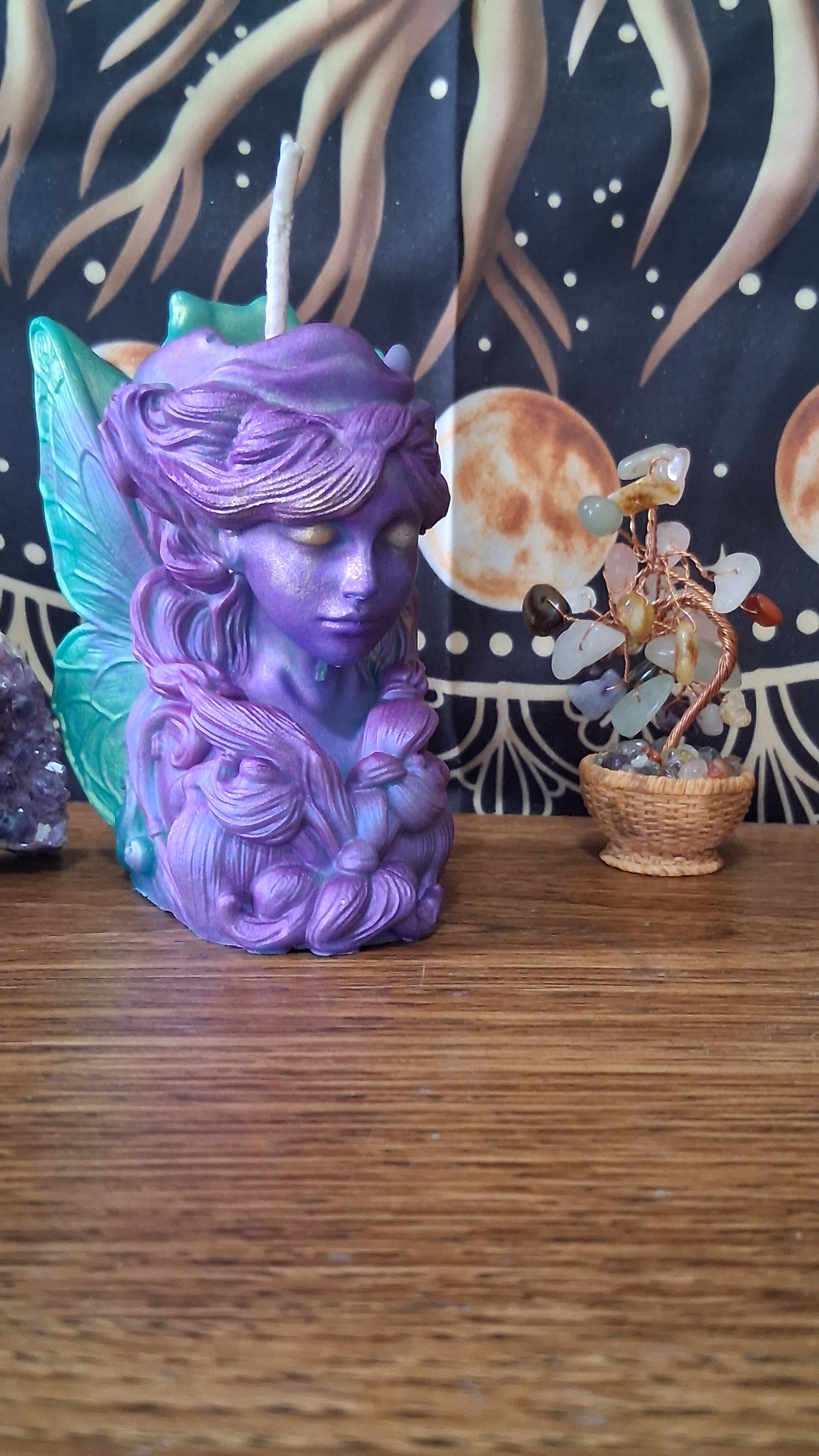 Moonbeam Fairy Pillar Candle