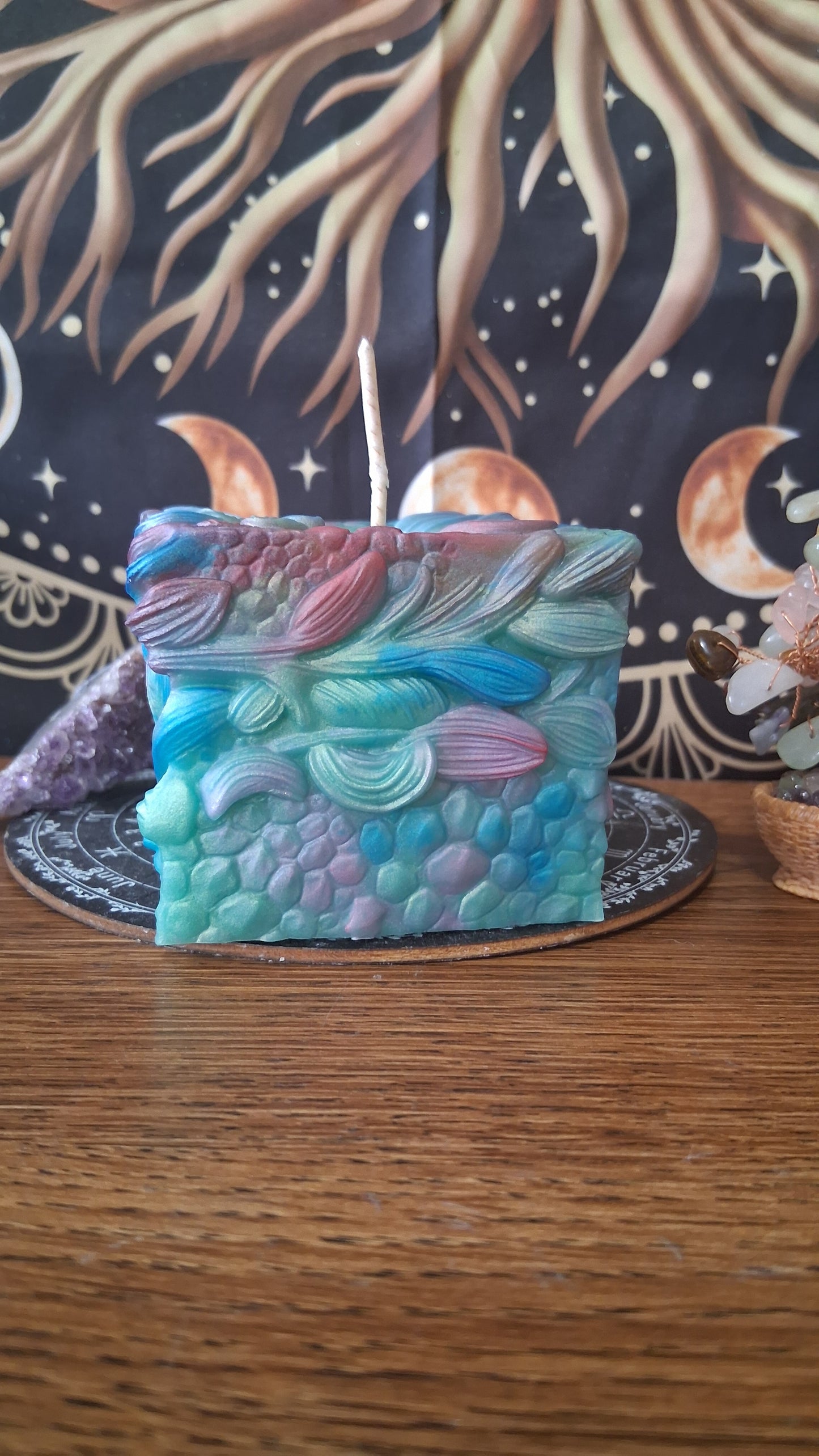 Rainbow Dragon's Gaze Elixir Pillar Candle