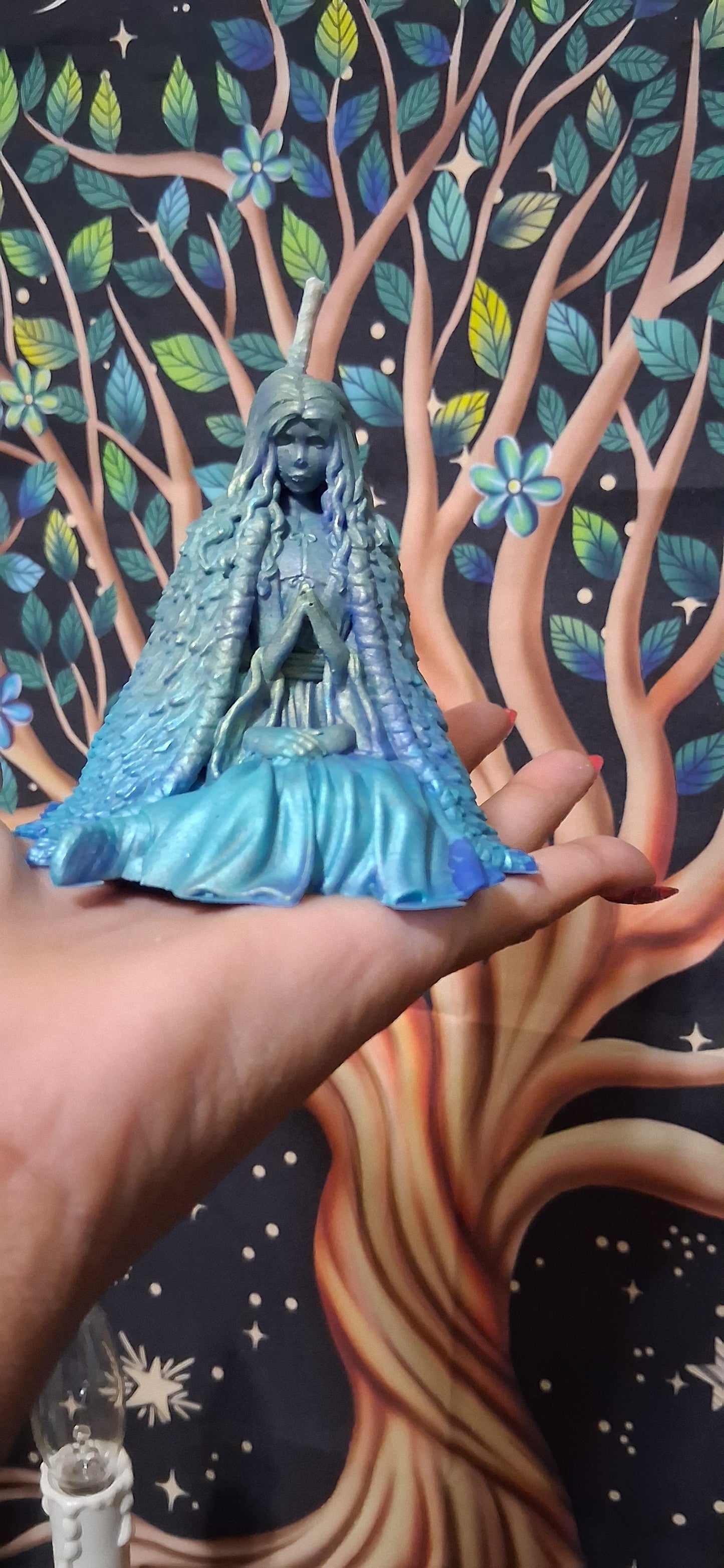 Yemaya's Embrace Praying Goddess Ritual Candle