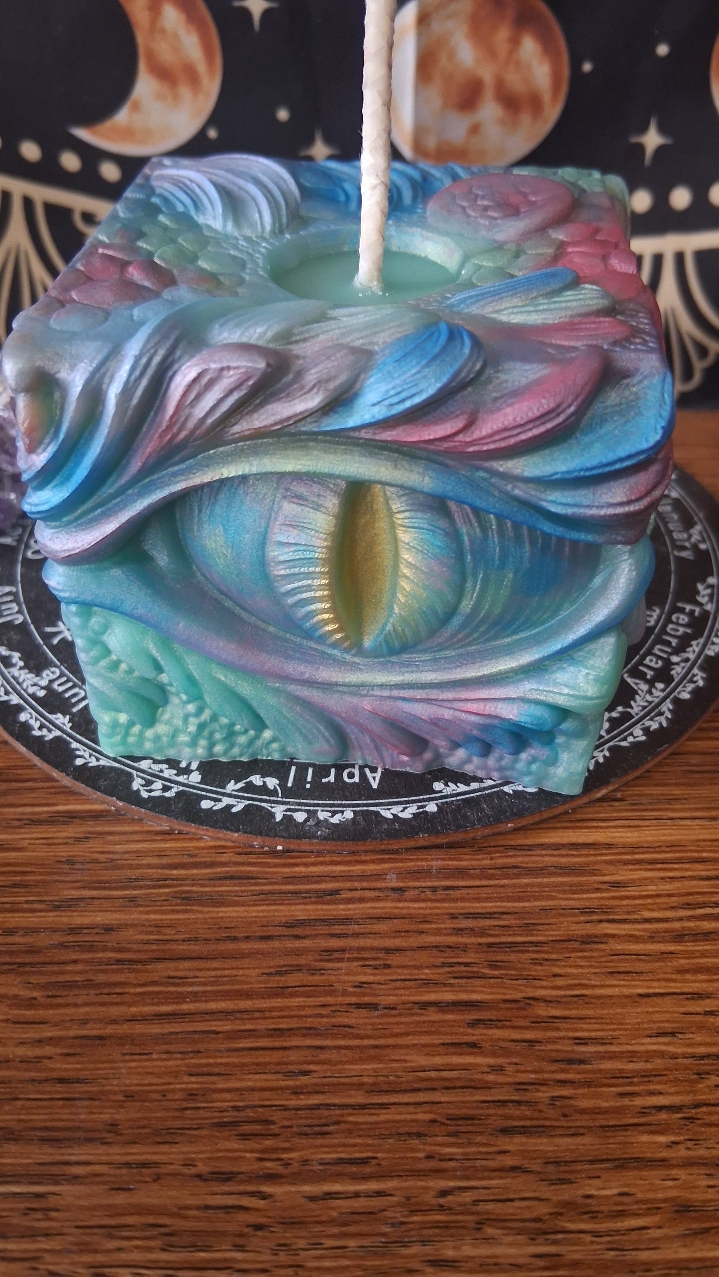 Rainbow Dragon's Gaze Elixir Pillar Candle