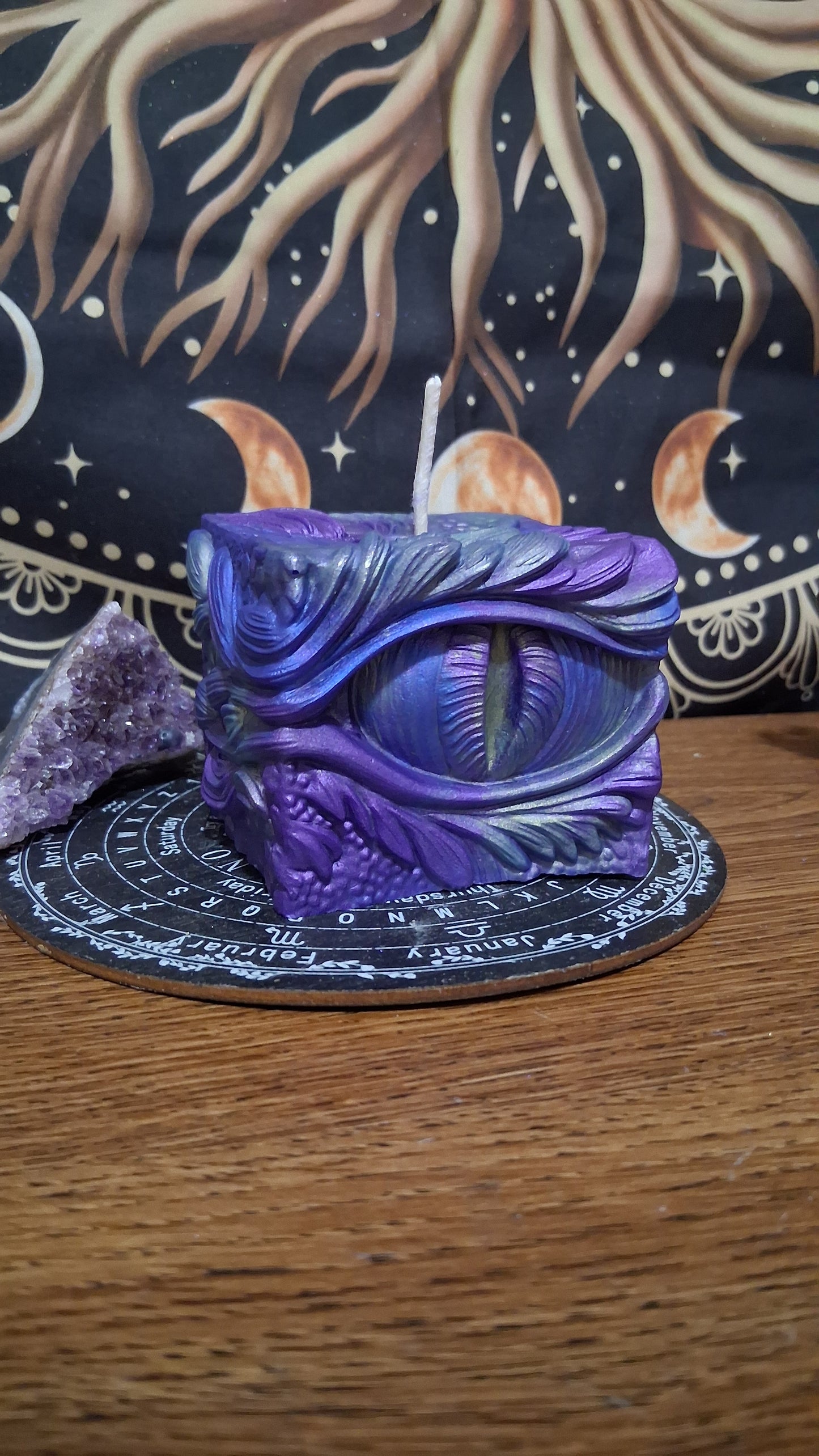 Saffron Dragon's Gaze Elixir Pillar Candle