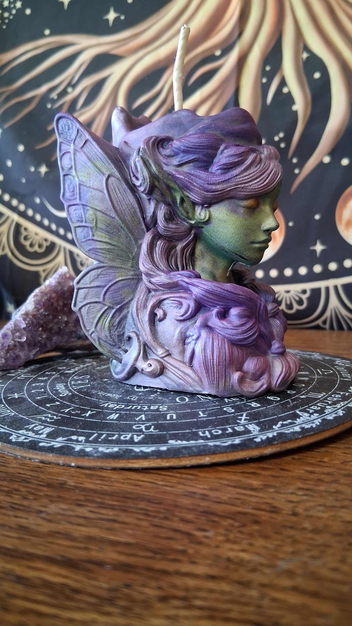 Absinthe Fairy Pillar Candle