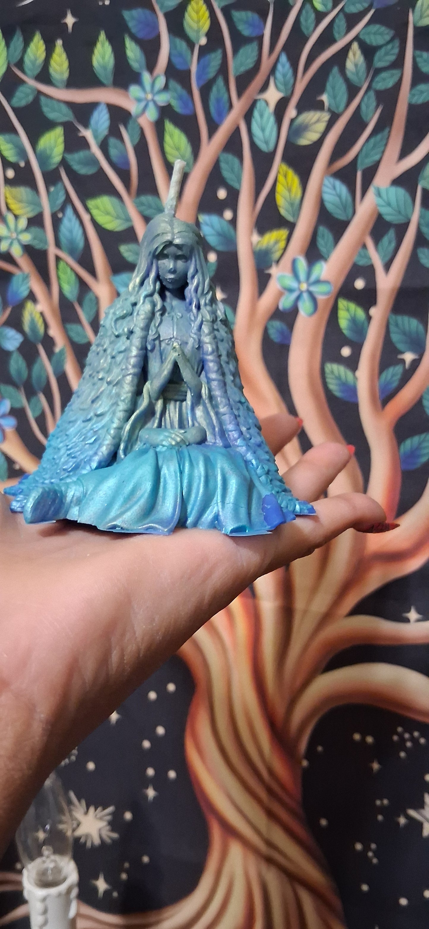 Yemaya's Embrace Praying Goddess Ritual Candle