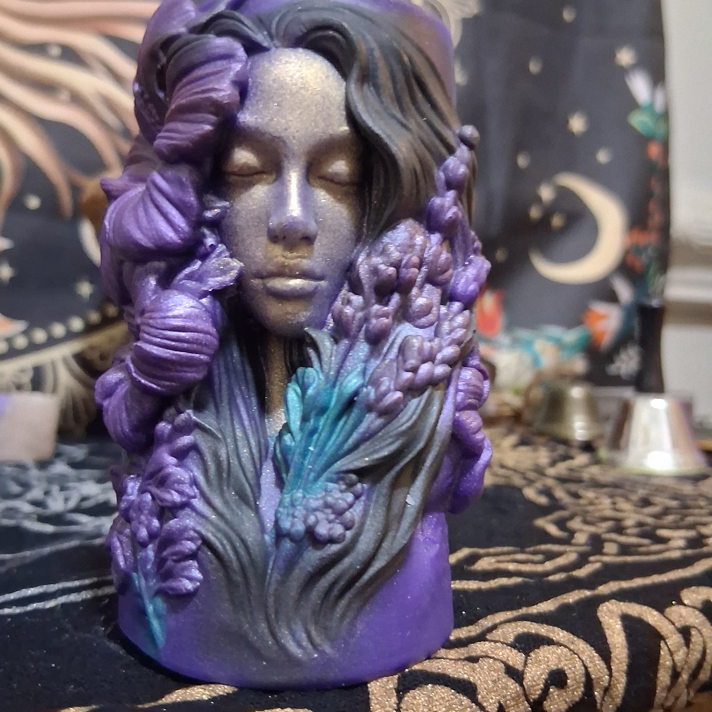 Hibiscus Goddess Ritual Pillar Candle