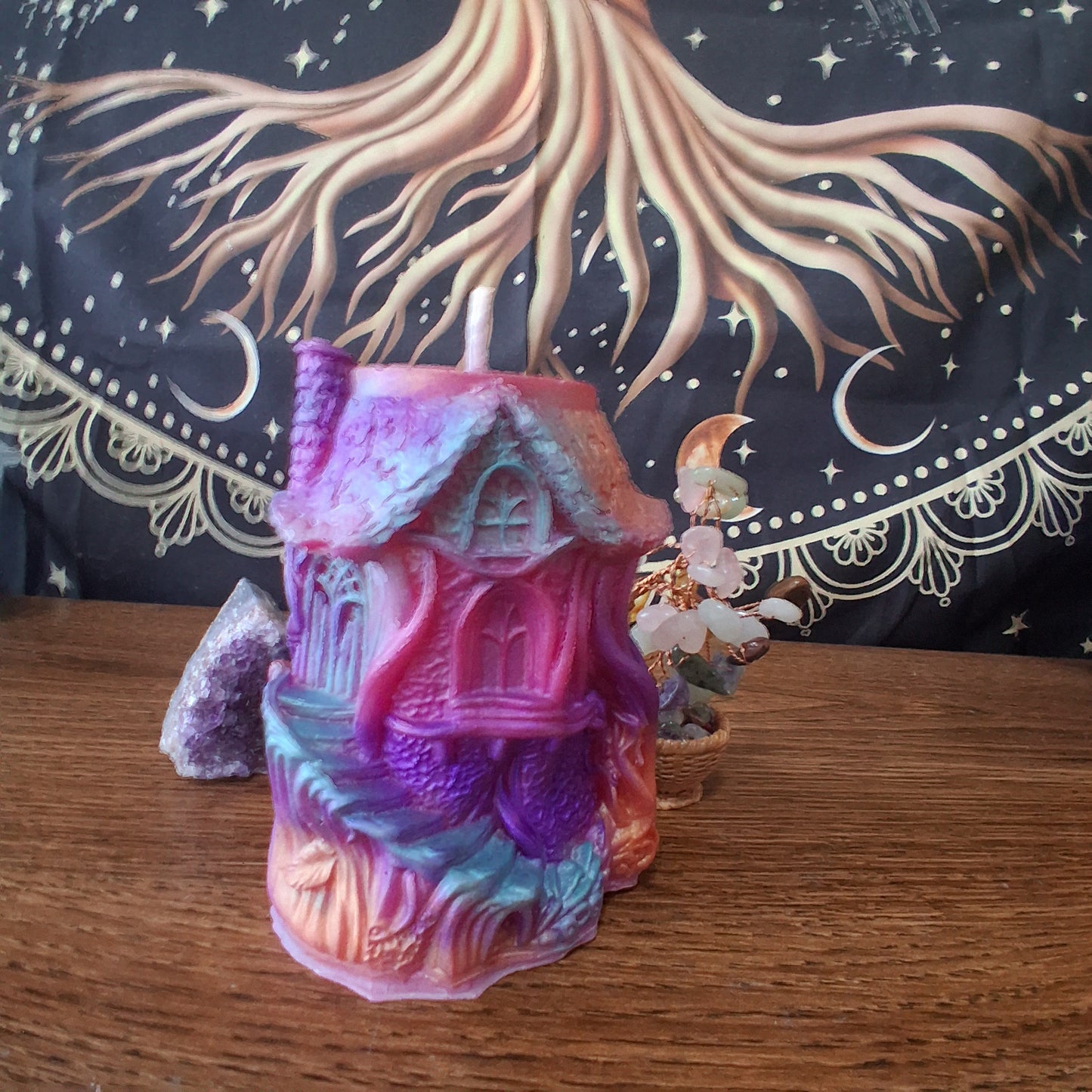 Rainbow Fae's Hidaway Treehouse Candle