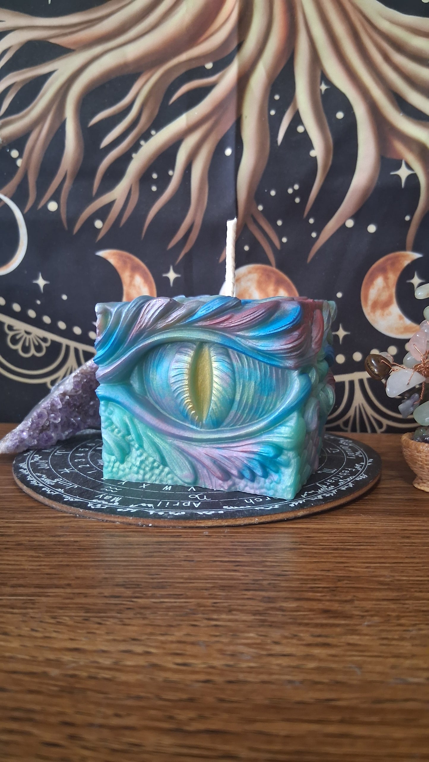 Rainbow Dragon's Gaze Elixir Pillar Candle