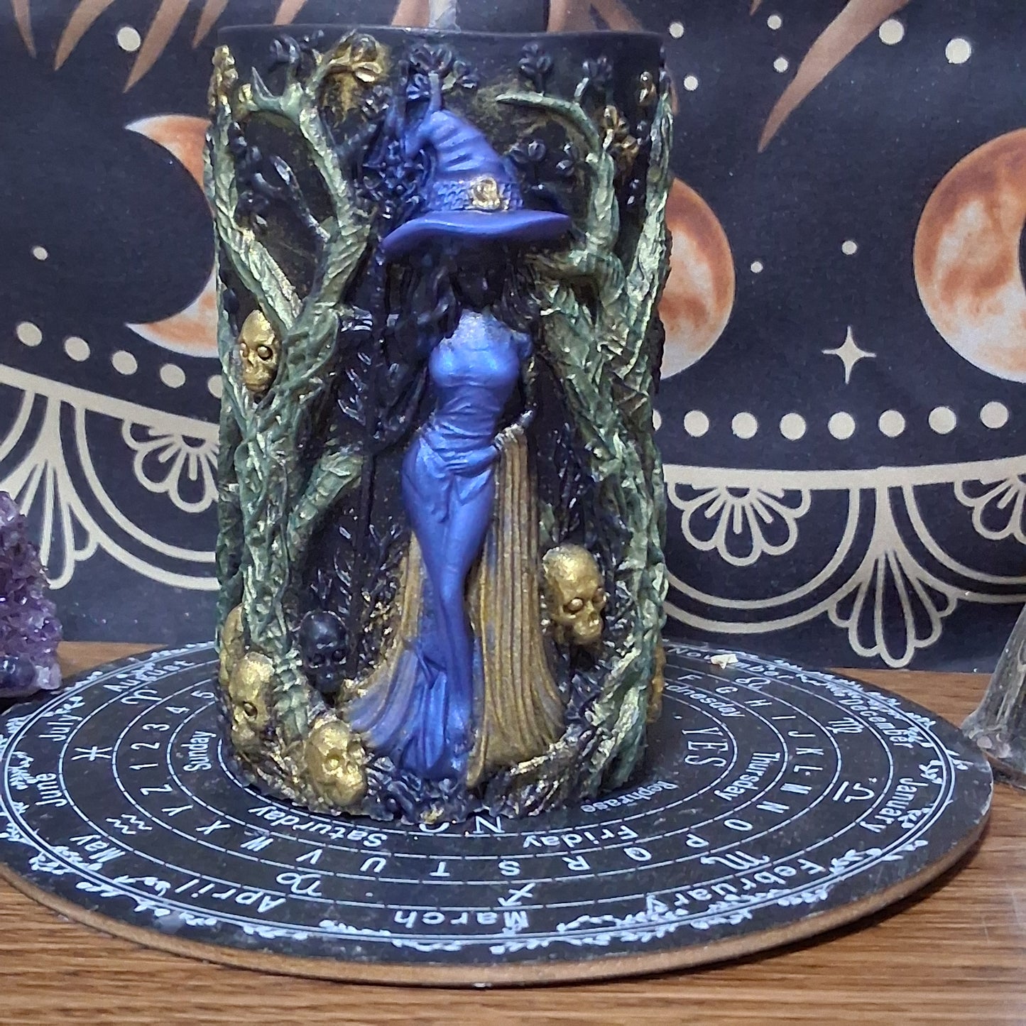Artemis Goddess of the Hunt Ritual Witch Pillar Candle
