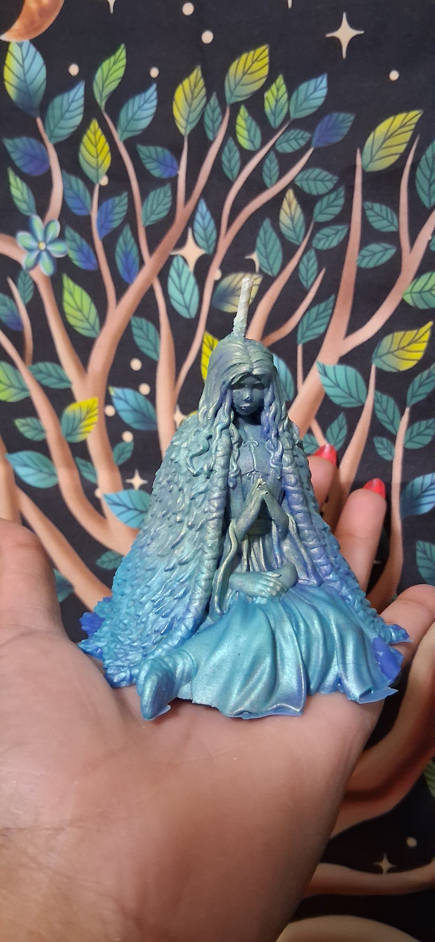 Yemaya's Embrace Praying Goddess Ritual Candle